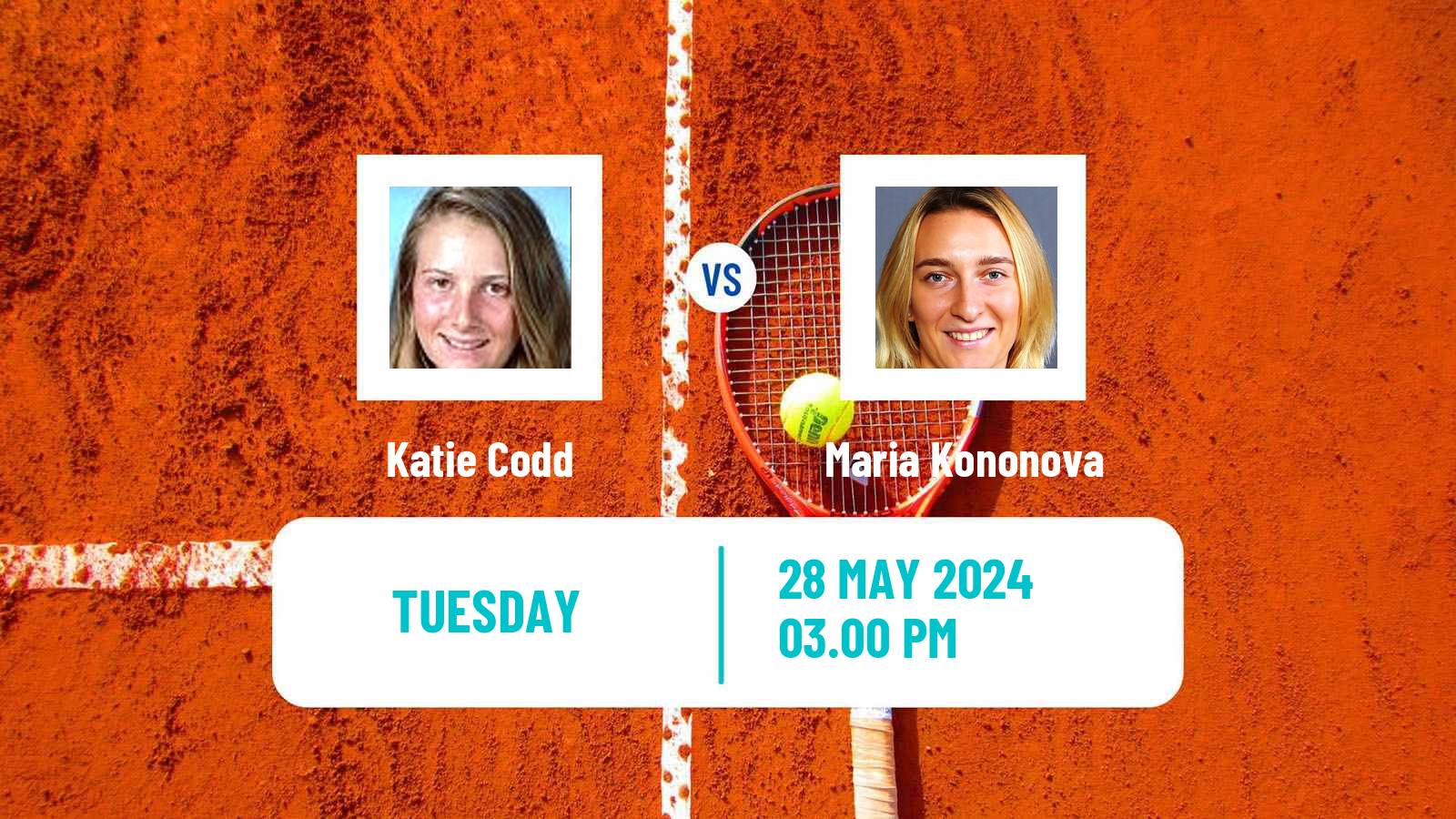 Tennis ITF W15 San Diego Ca Women Katie Codd - Maria Kononova