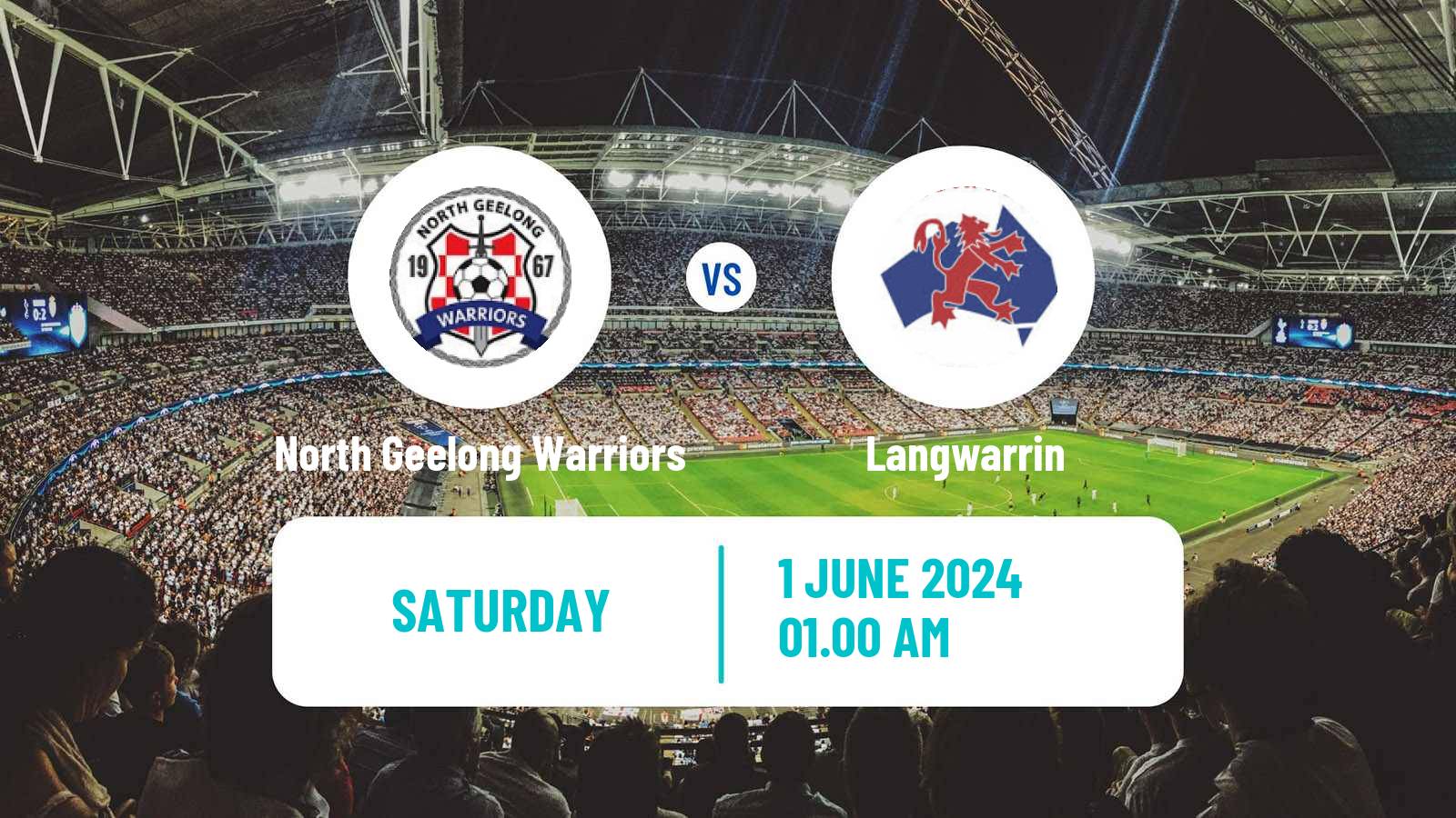 Soccer Australian Victoria Premier League North Geelong Warriors - Langwarrin