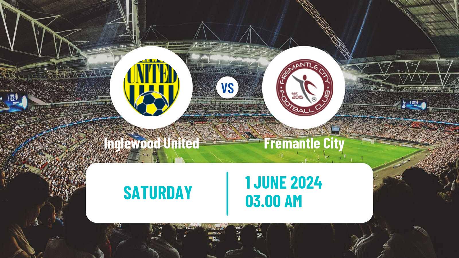 Soccer Australian NPL Western Australia Inglewood United - Fremantle City