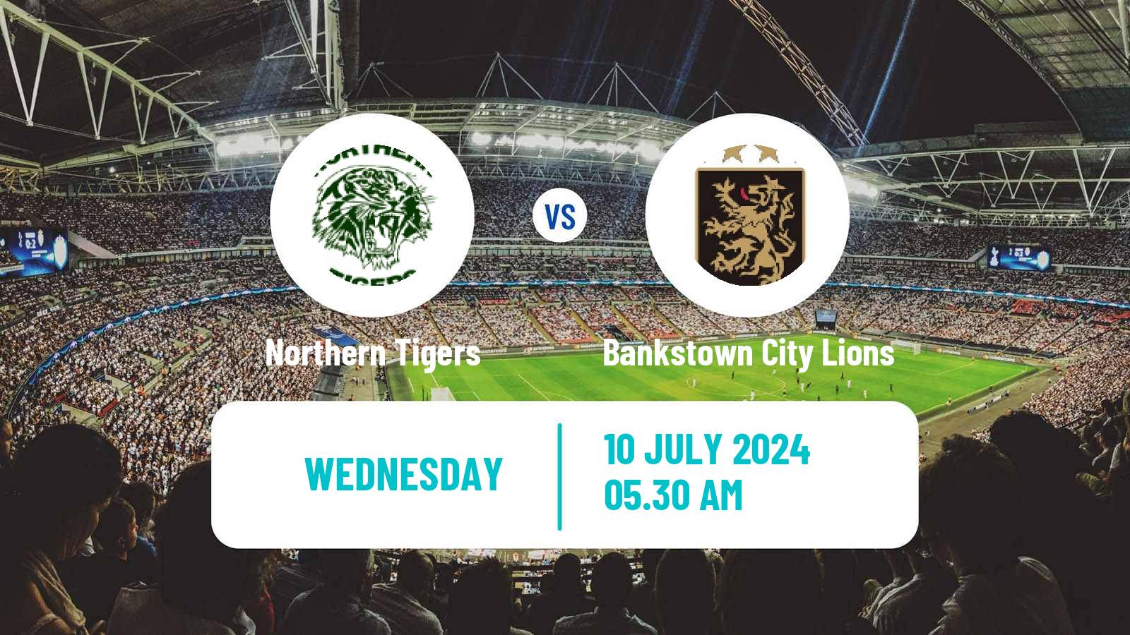 Soccer Australian NSW League One Northern Tigers - Bankstown City Lions