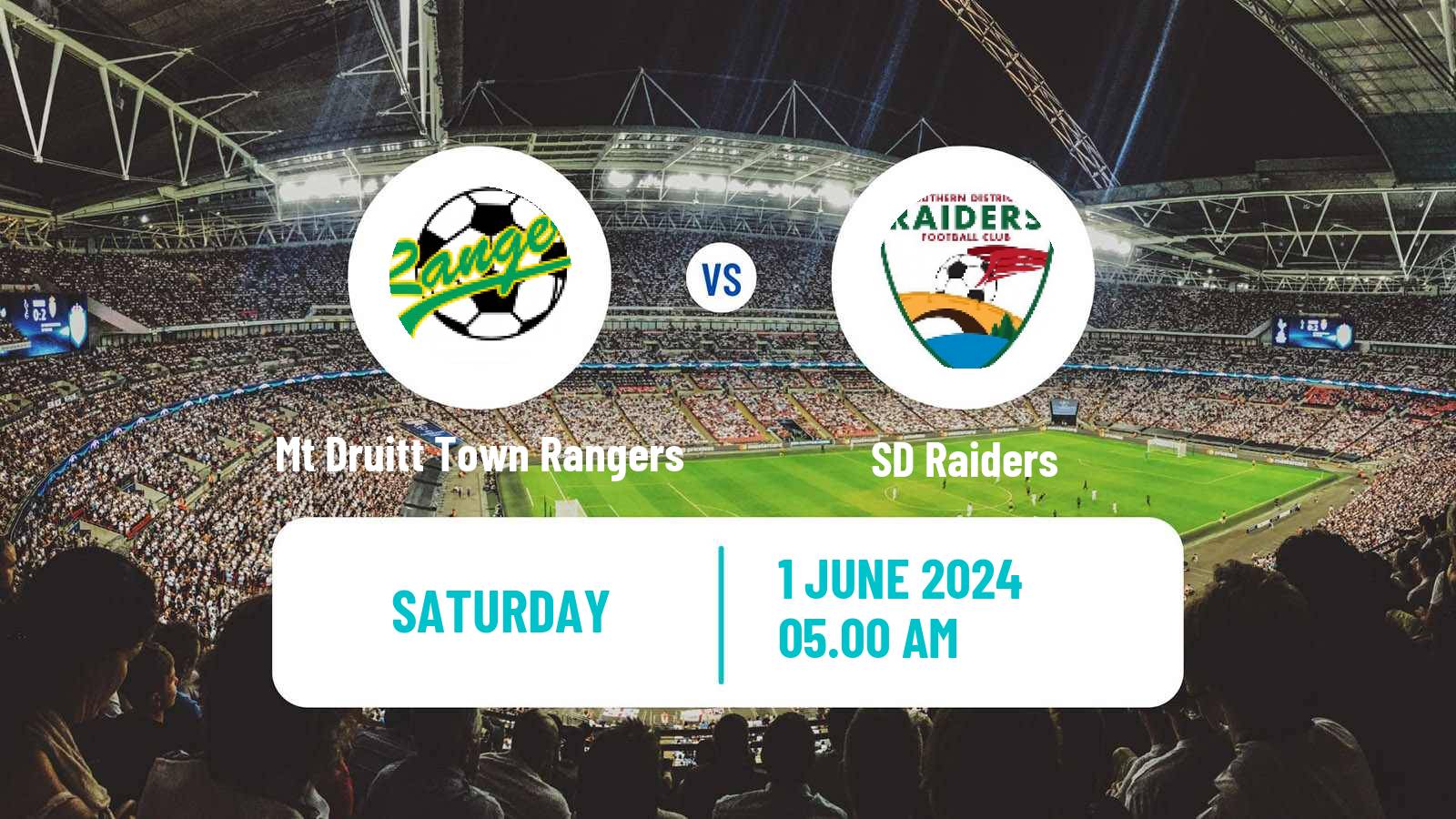 Soccer Australian NSW League One Mt Druitt Town Rangers - SD Raiders