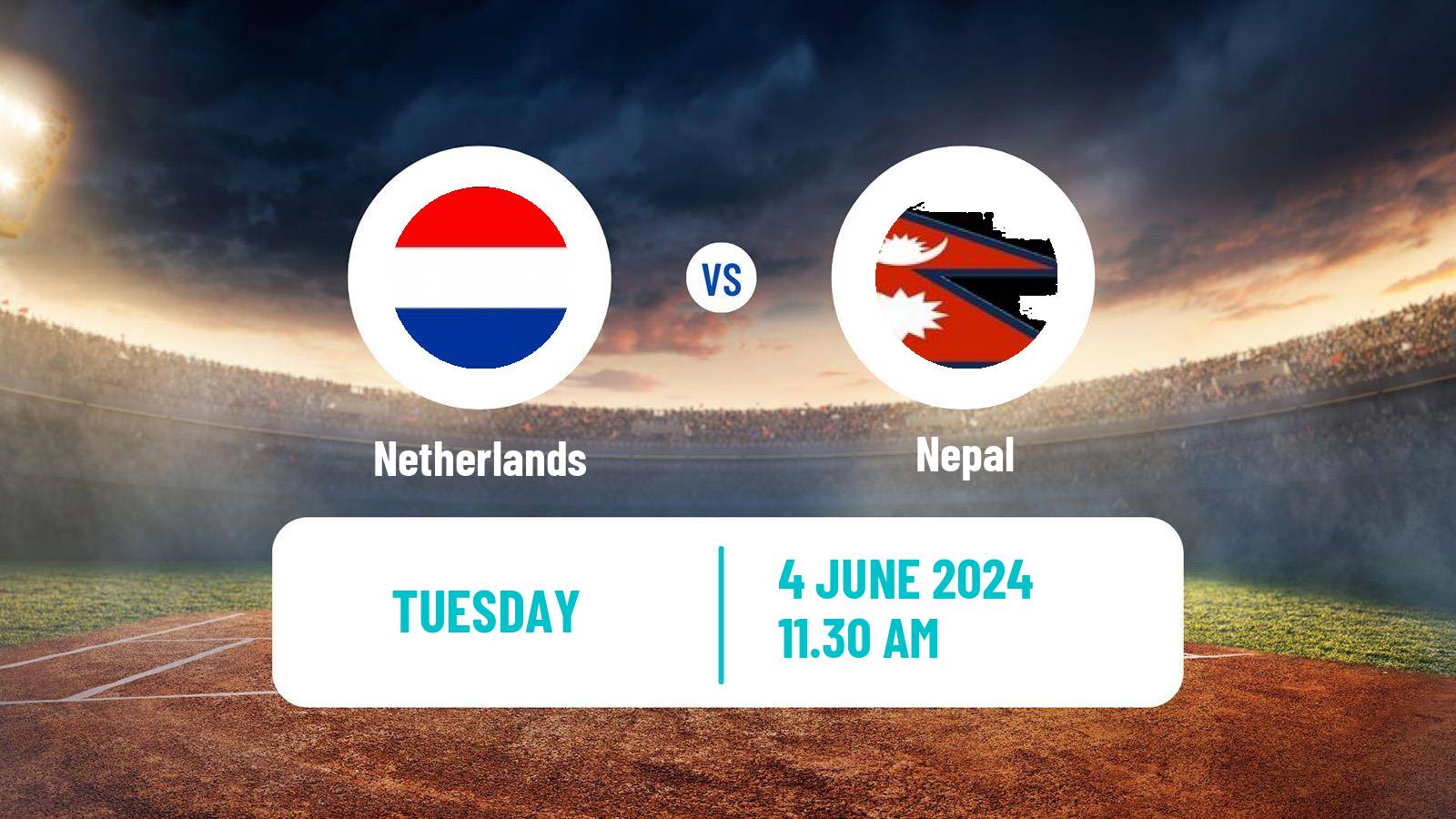 Cricket ICC World Twenty20 Netherlands - Nepal