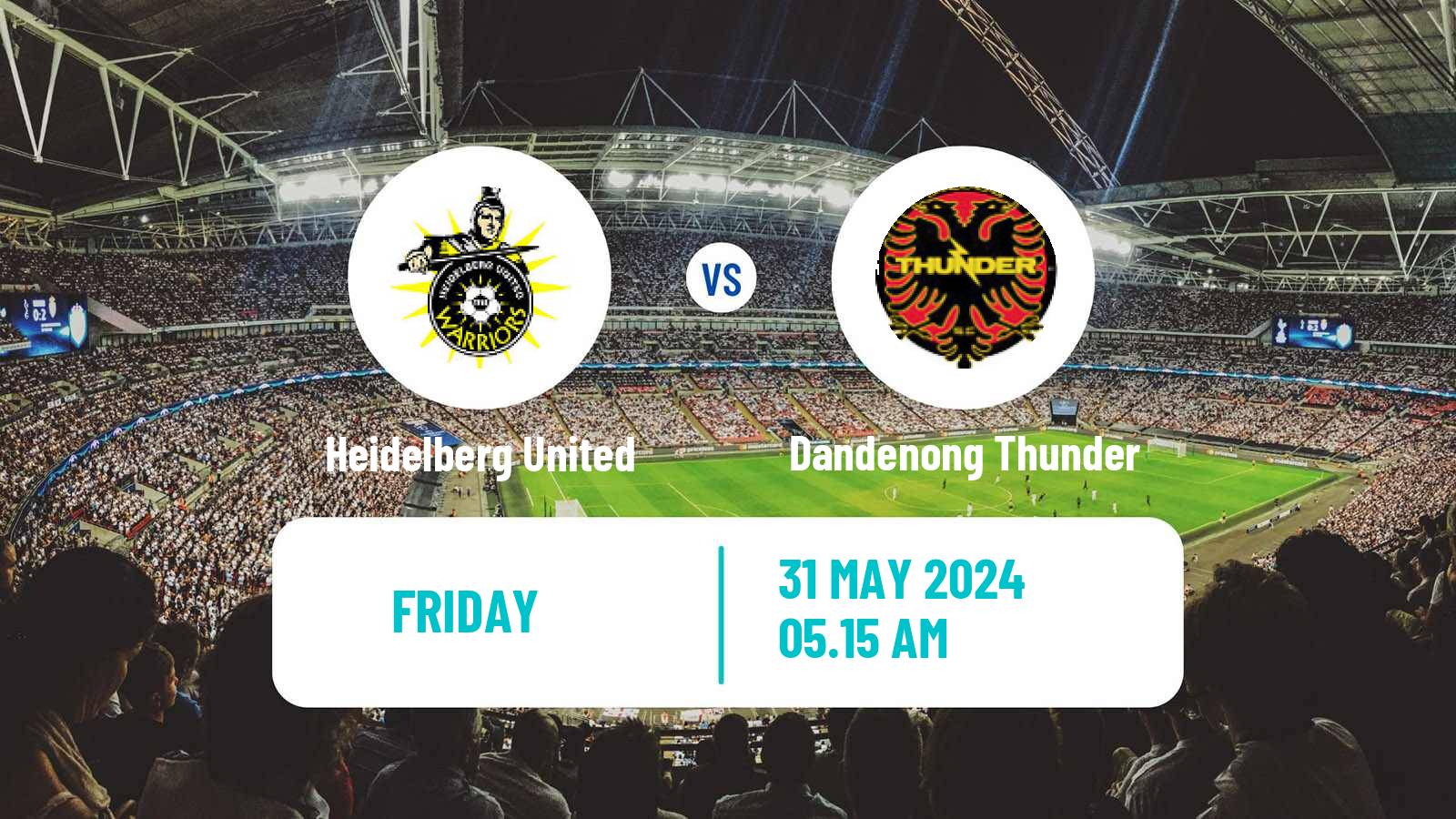 Soccer Australian NPL Victoria Heidelberg United - Dandenong Thunder