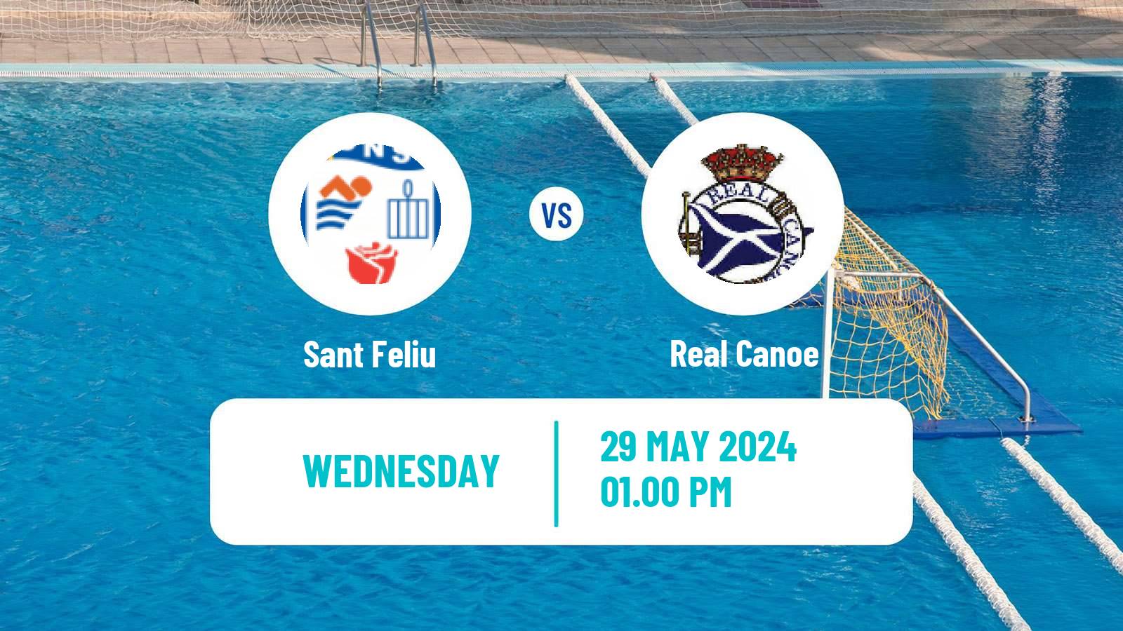 Water polo Spanish Liga Premaat Sant Feliu - Real Canoe