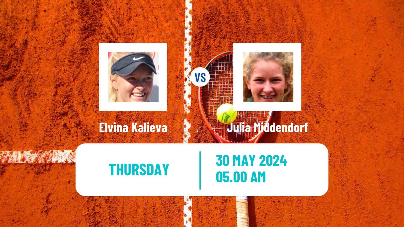 Tennis ITF W50 Troisdorf Women Elvina Kalieva - Julia Middendorf