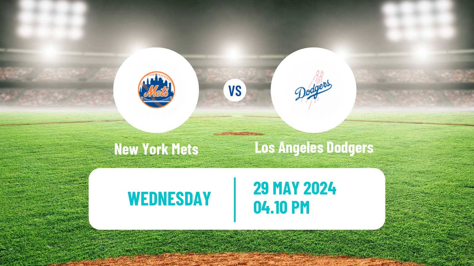 Baseball MLB New York Mets - Los Angeles Dodgers