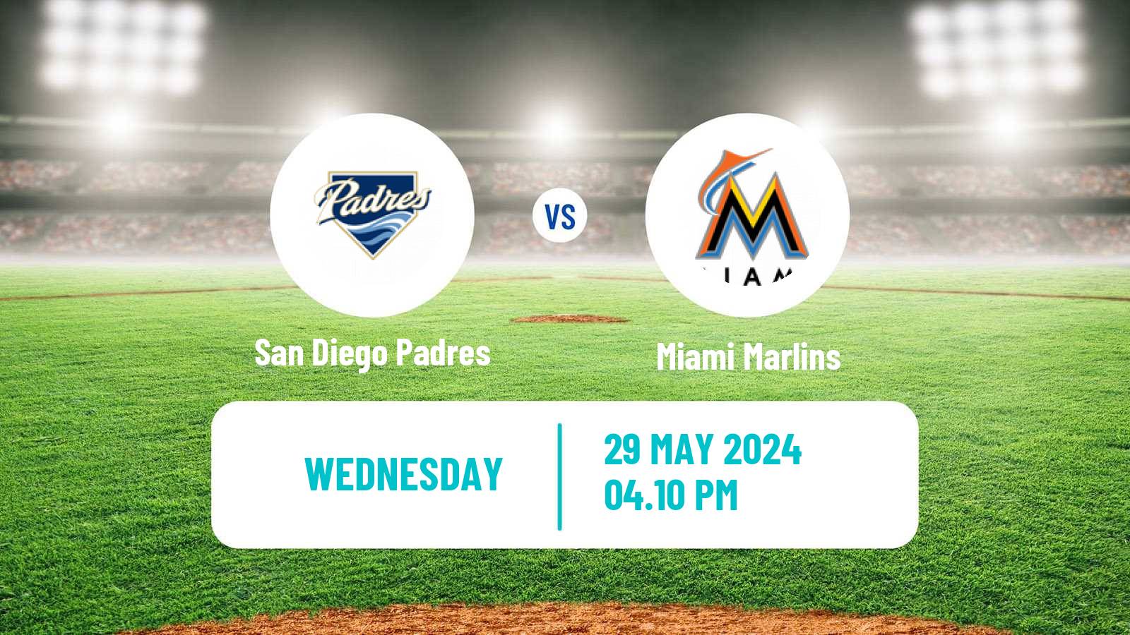 Baseball MLB San Diego Padres - Miami Marlins