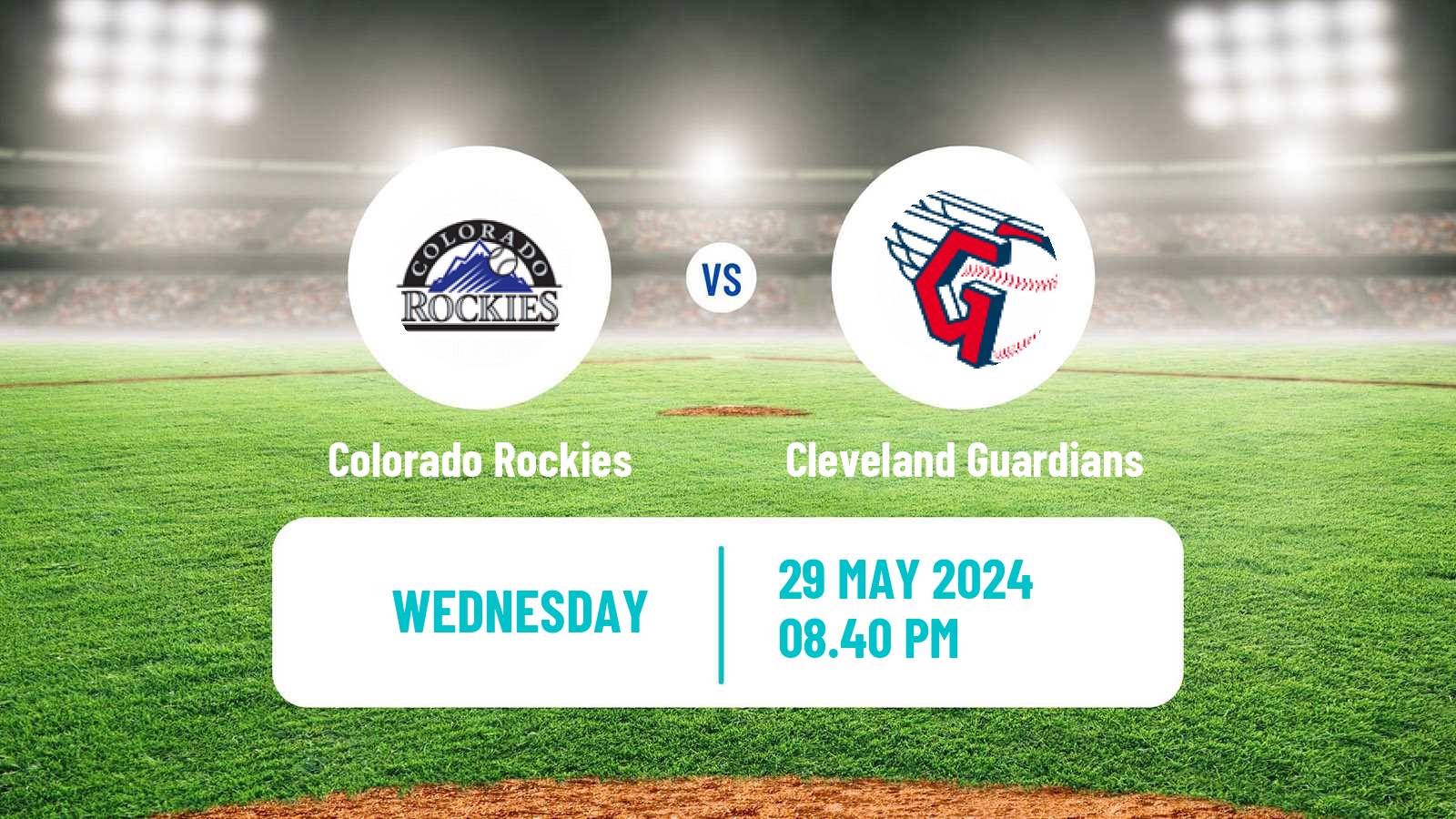 Baseball MLB Colorado Rockies - Cleveland Guardians