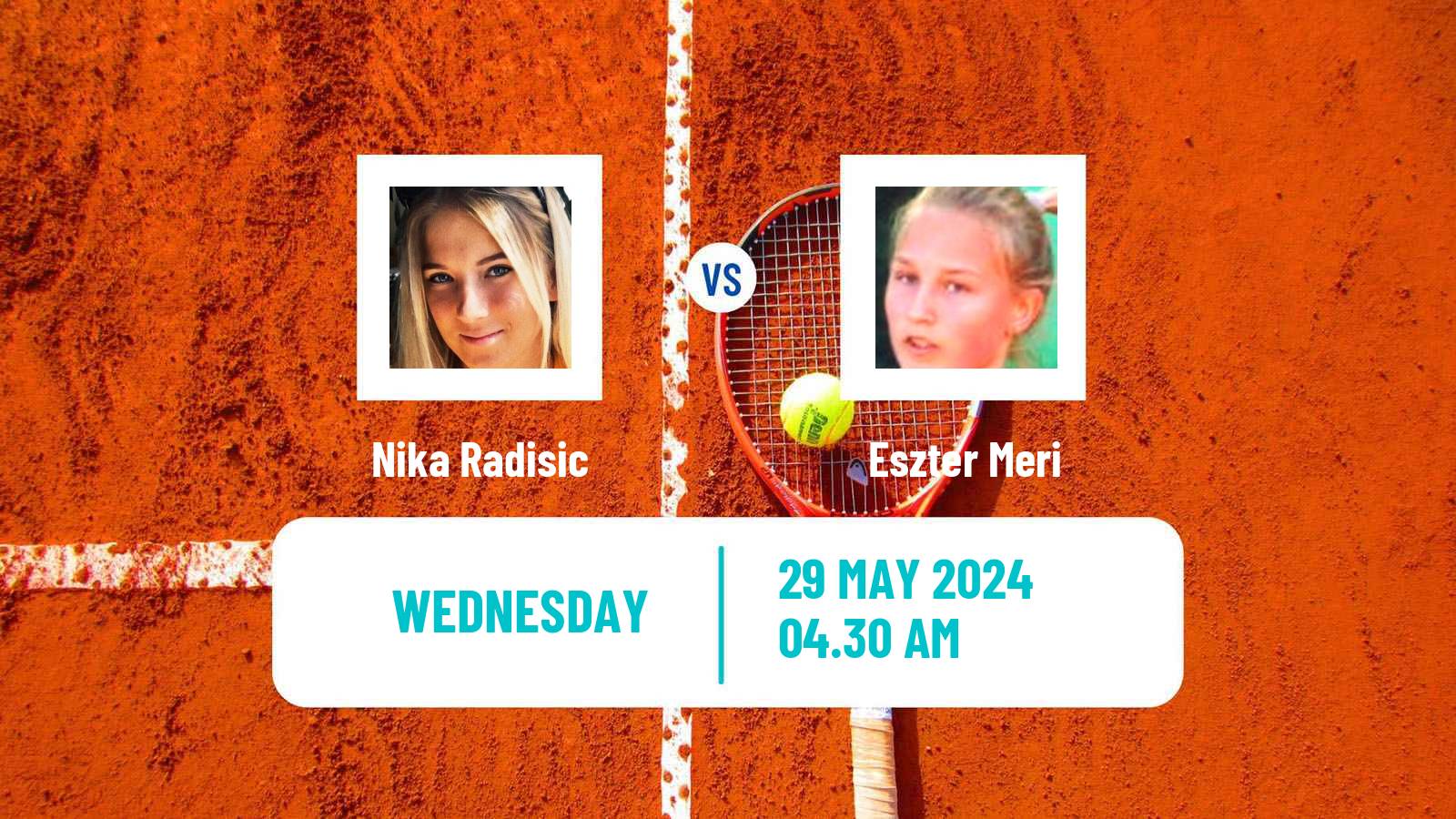 Tennis ITF W35 Klagenfurt Women Nika Radisic - Eszter Meri