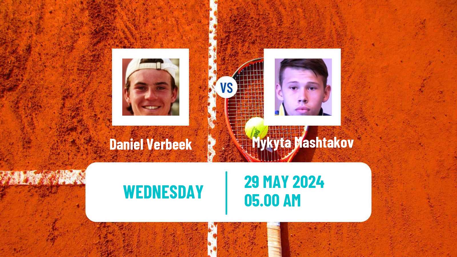 Tennis ITF M15 Bol 2 Men Daniel Verbeek - Mykyta Mashtakov