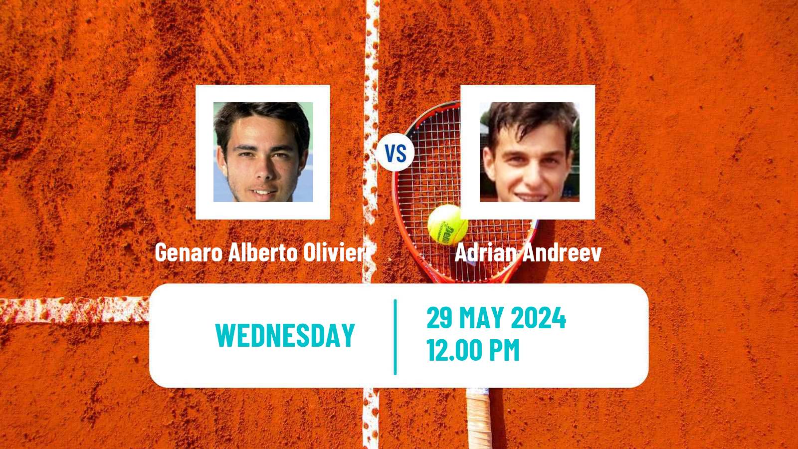 Tennis Vicenza Challenger Men Genaro Alberto Olivieri - Adrian Andreev