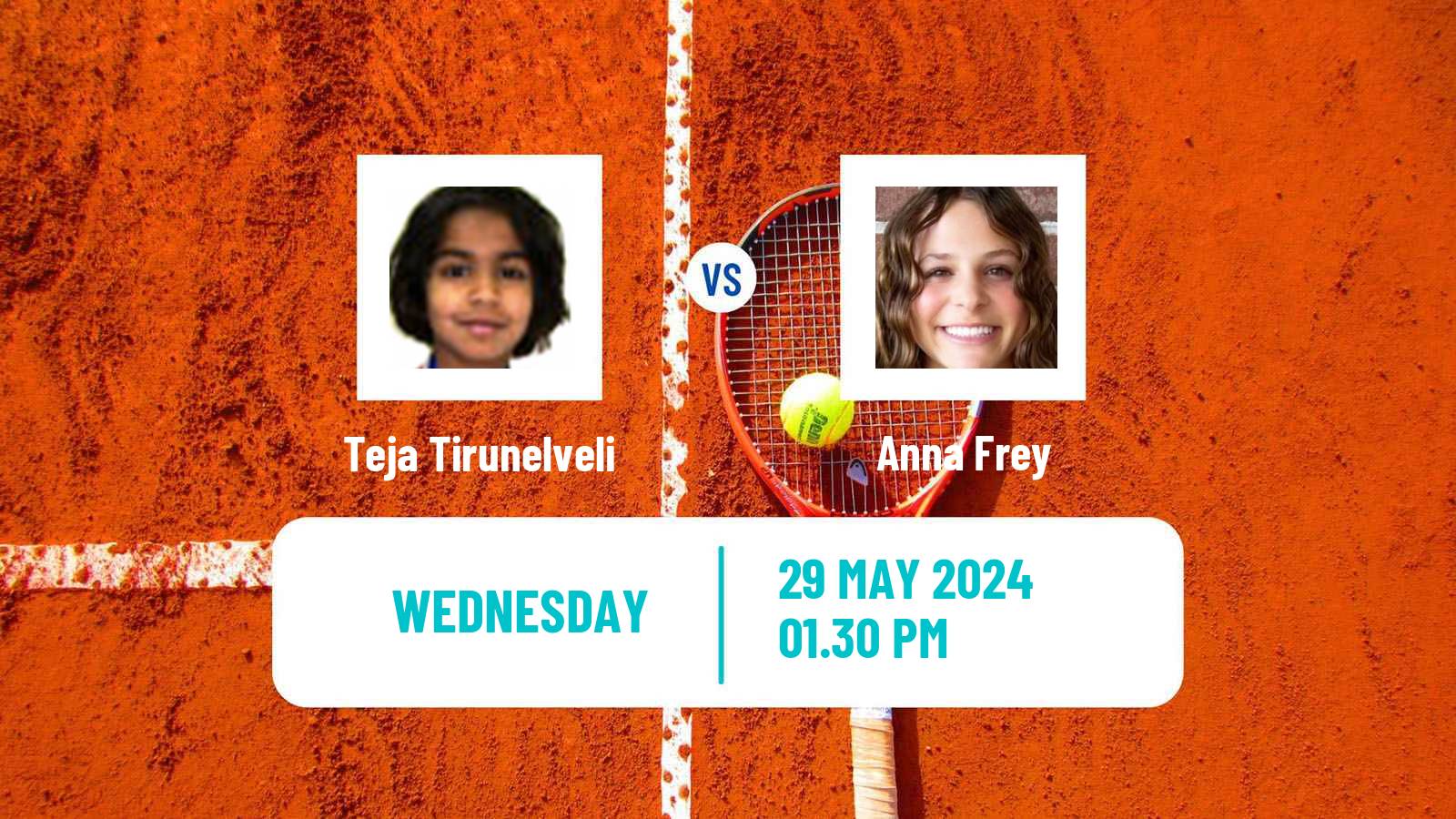 Tennis ITF W15 San Diego Ca Women Teja Tirunelveli - Anna Frey