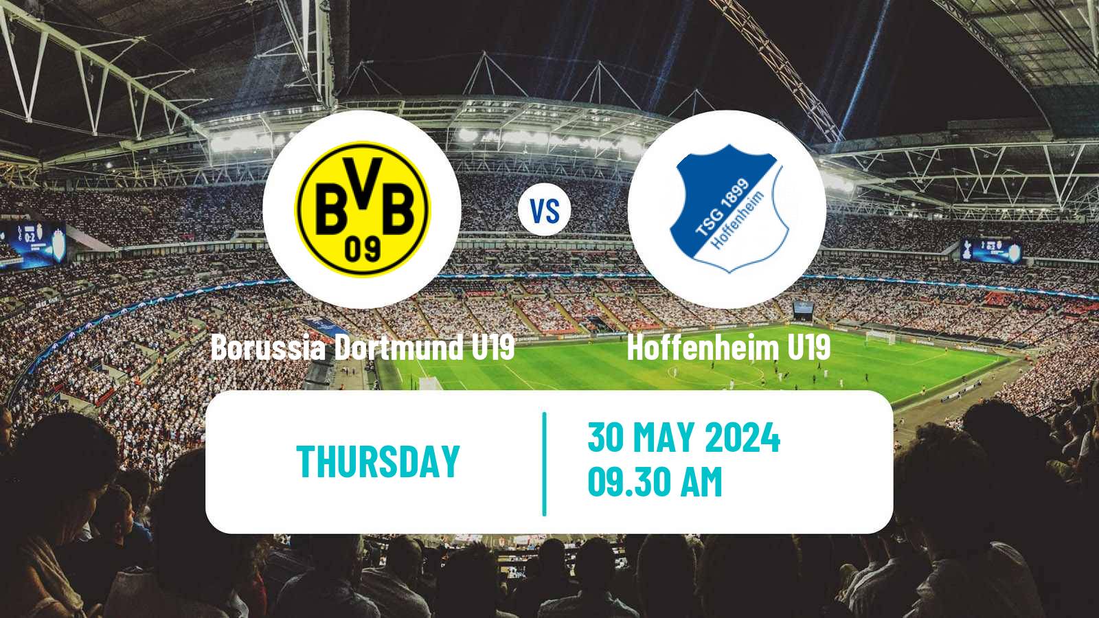 Soccer German Junioren Bundesliga North Borussia Dortmund U19 - Hoffenheim U19