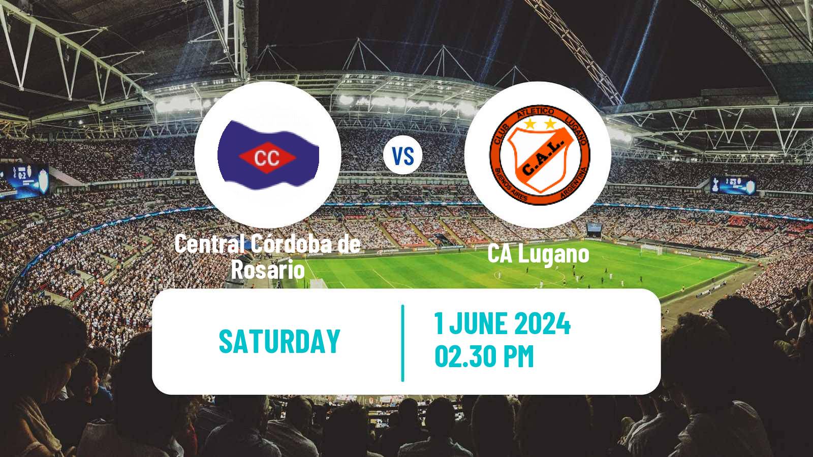 Soccer Argentinian Primera C Central Córdoba de Rosario - Lugano