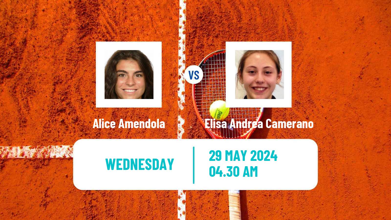 Tennis ITF W15 Monastir 20 Women Alice Amendola - Elisa Andrea Camerano