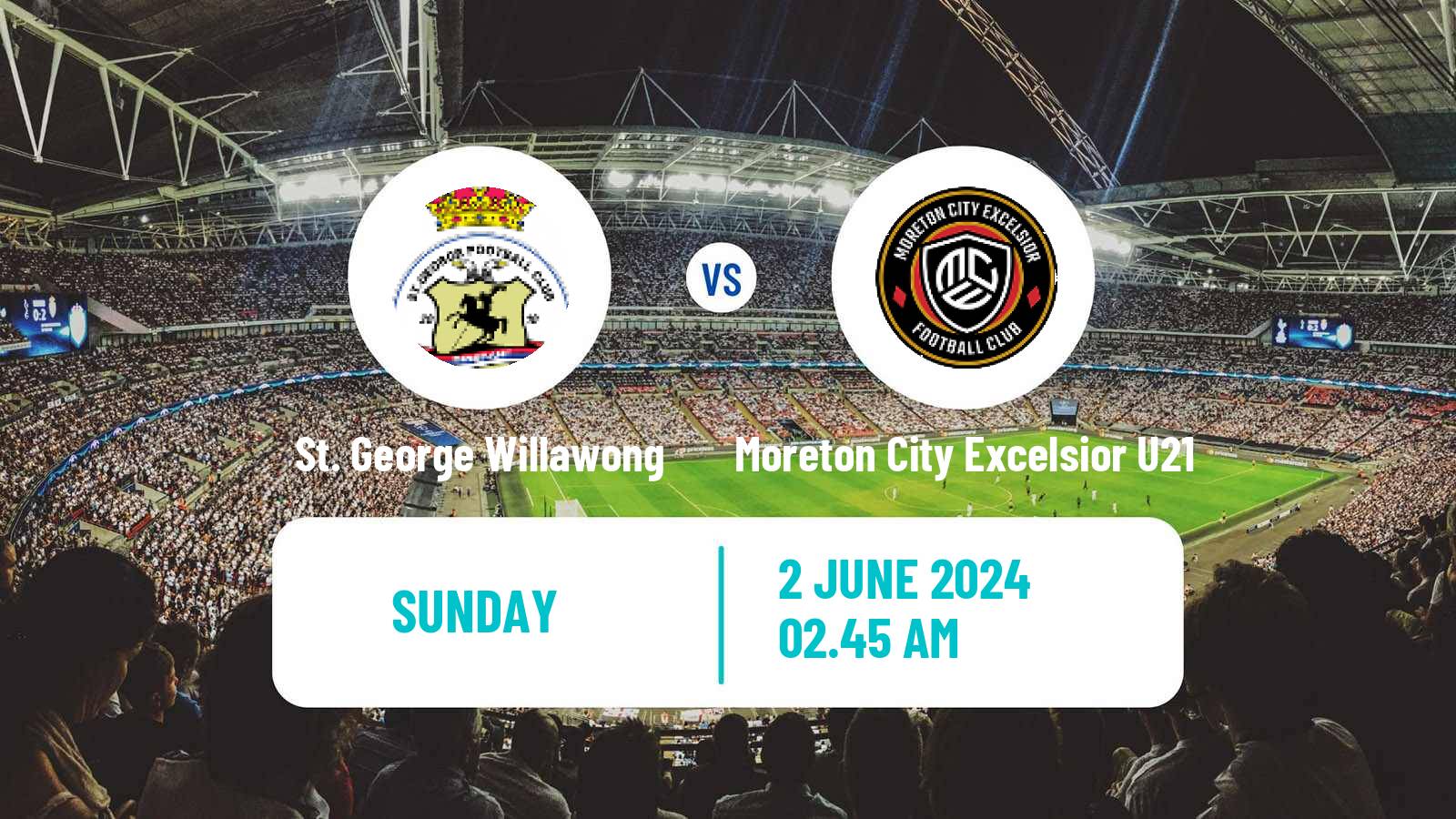 Soccer Australian Queensland Premier League St. George Willawong - Moreton City Excelsior U21