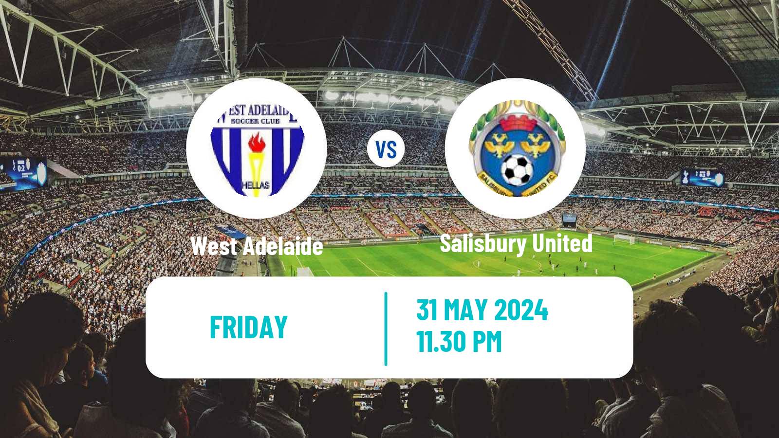 Soccer Australian SA State League West Adelaide - Salisbury United