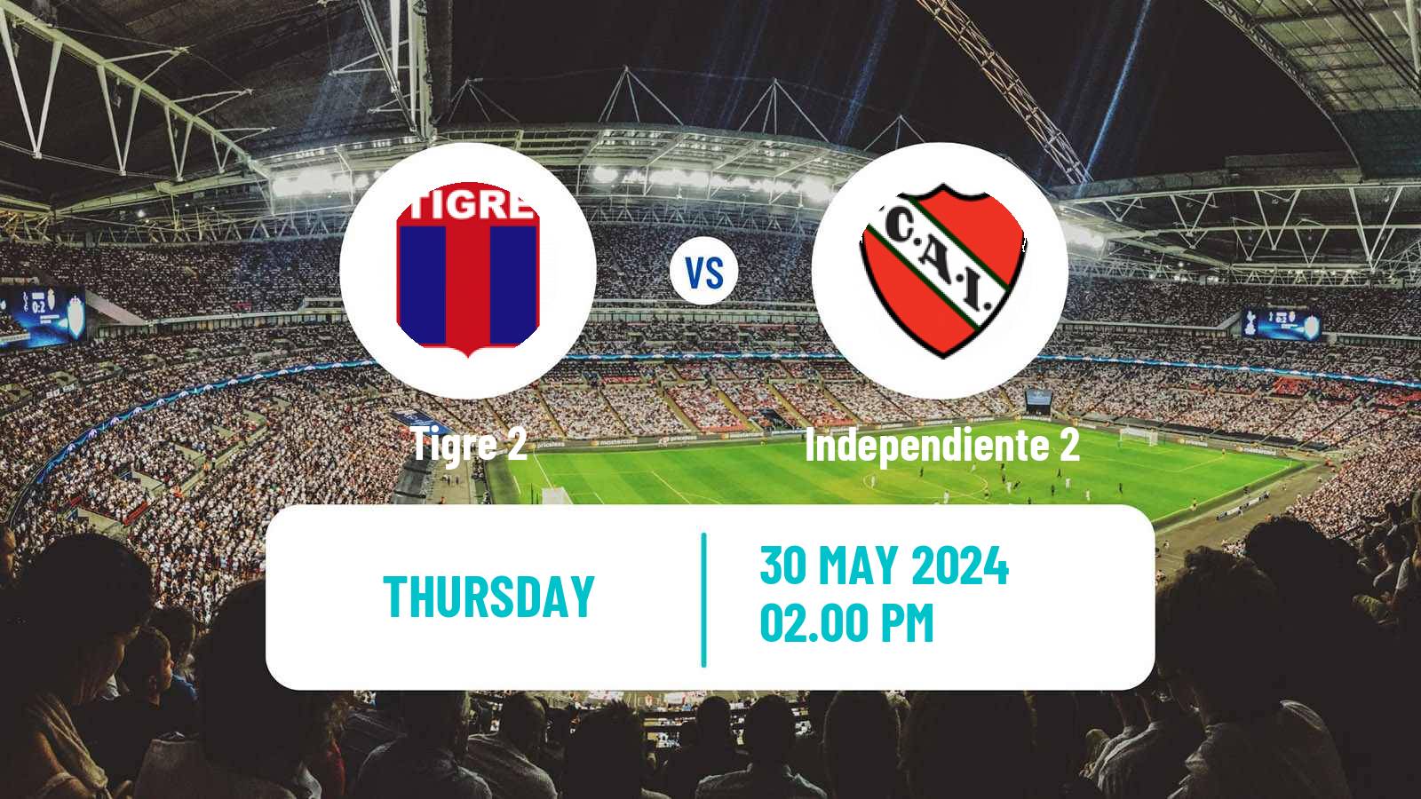 Soccer Argentinian Reserve League Tigre 2 - Independiente 2