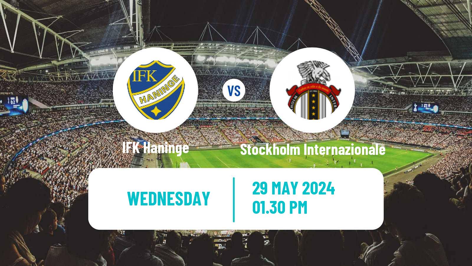 Soccer Svenska Cupen Haninge - Stockholm Internazionale