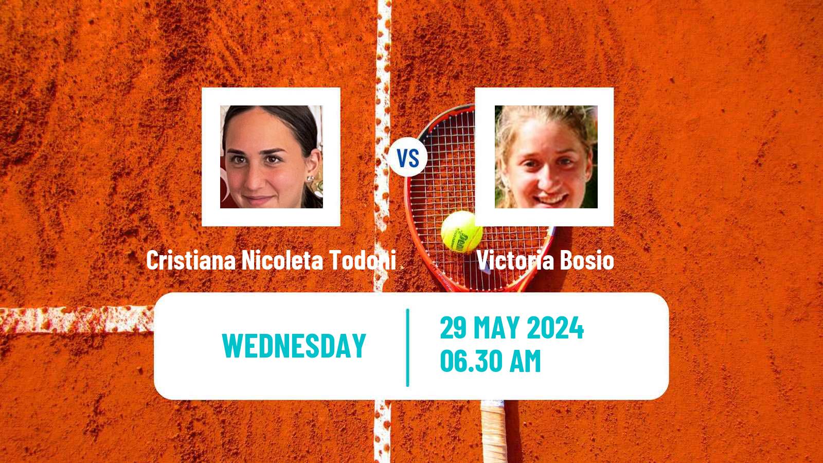 Tennis ITF W15 Galati Women Cristiana Nicoleta Todoni - Victoria Bosio