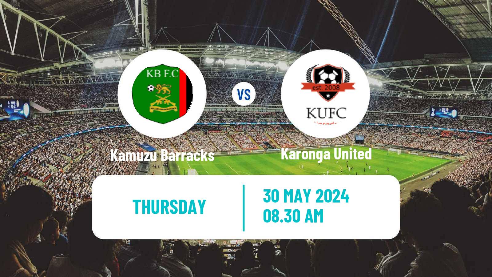 Soccer Malawi Premier Division Kamuzu Barracks - Karonga United
