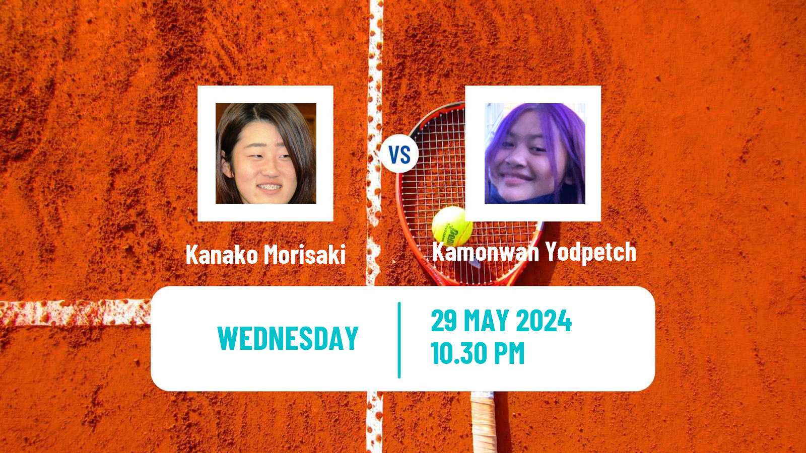 Tennis ITF W15 Tokyo Women Kanako Morisaki - Kamonwan Yodpetch