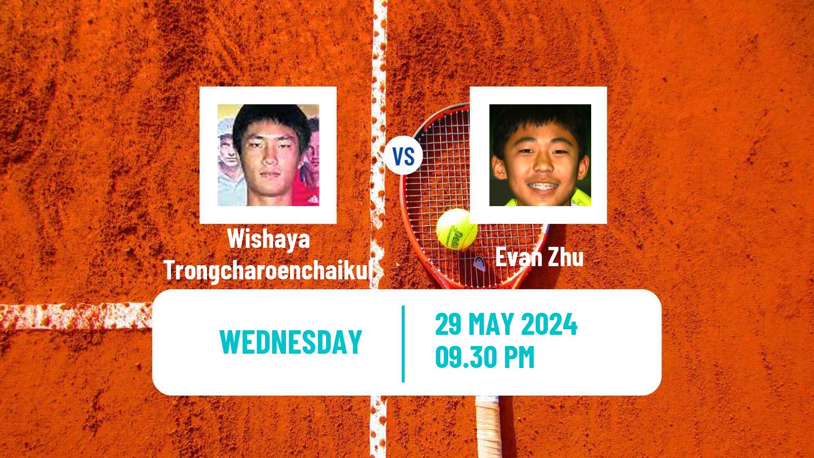 Tennis ITF M25 Baotou Men Wishaya Trongcharoenchaikul - Evan Zhu