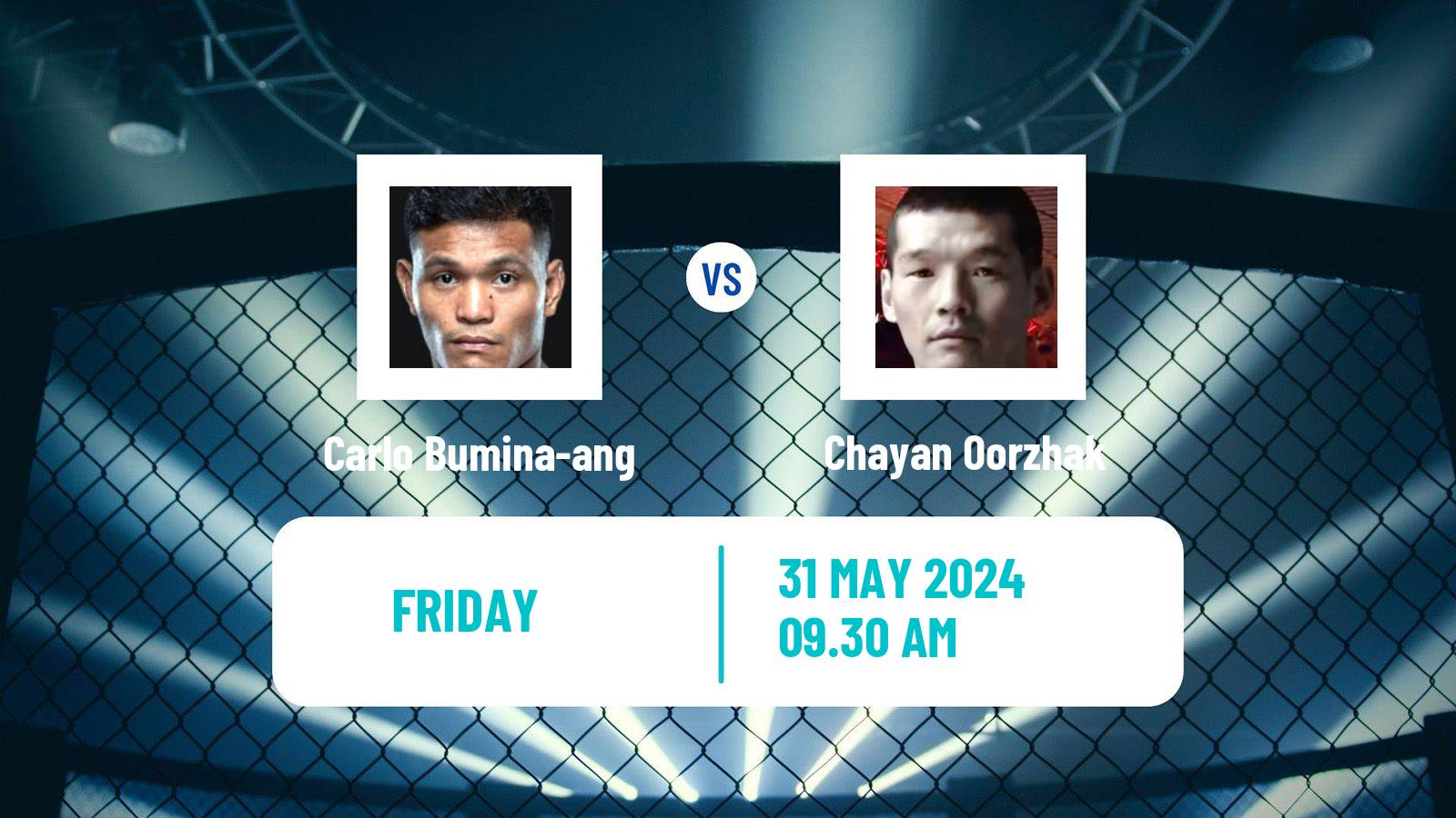 MMA Bantamweight One Championship Men Carlo Bumina-ang - Chayan Oorzhak