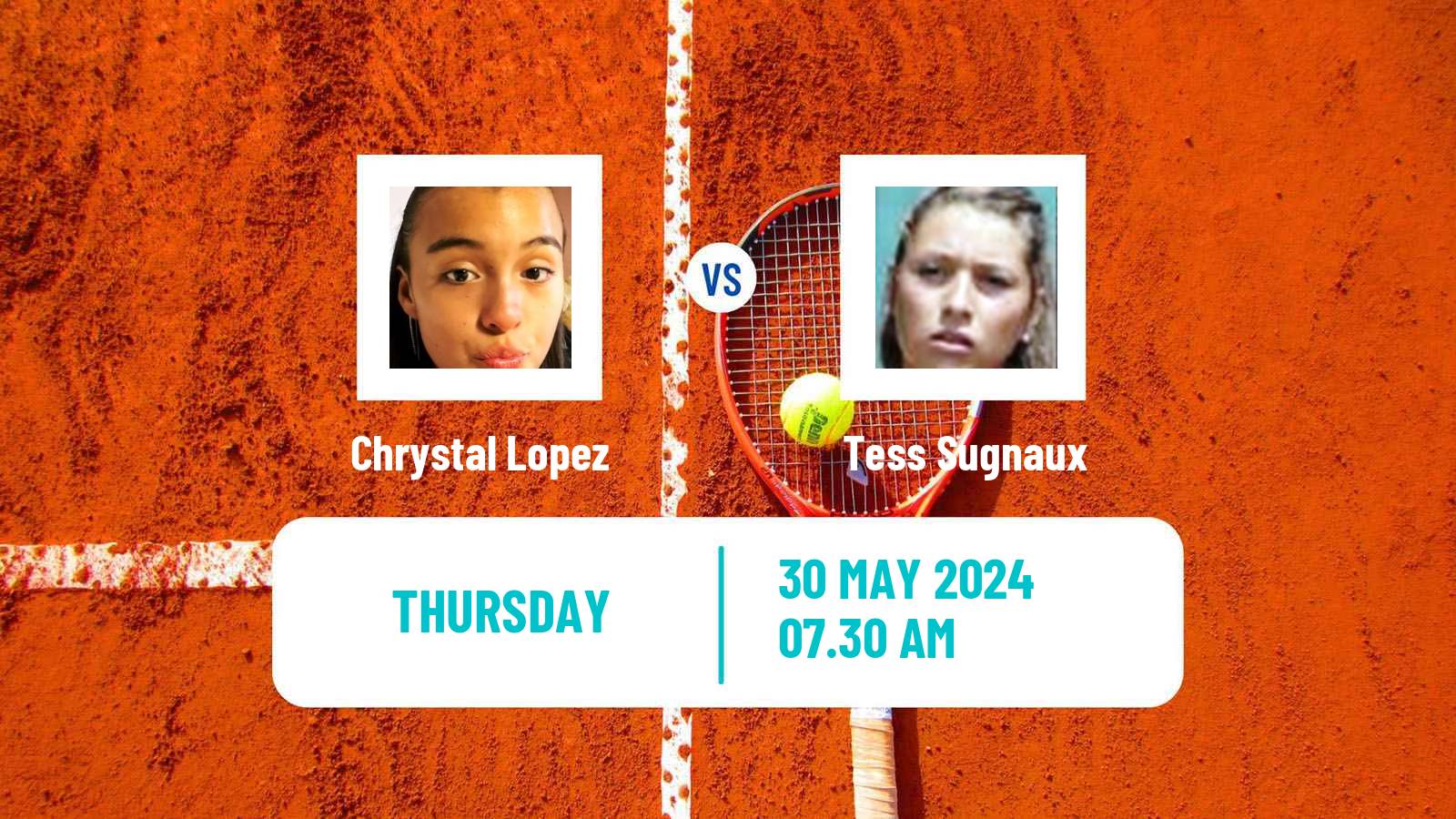Tennis ITF W35 La Marsa Women Chrystal Lopez - Tess Sugnaux