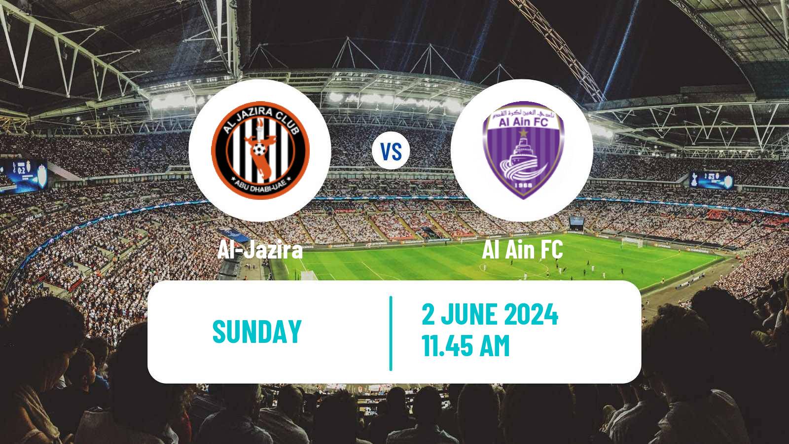 Soccer UAE Football League Al-Jazira - Al Ain