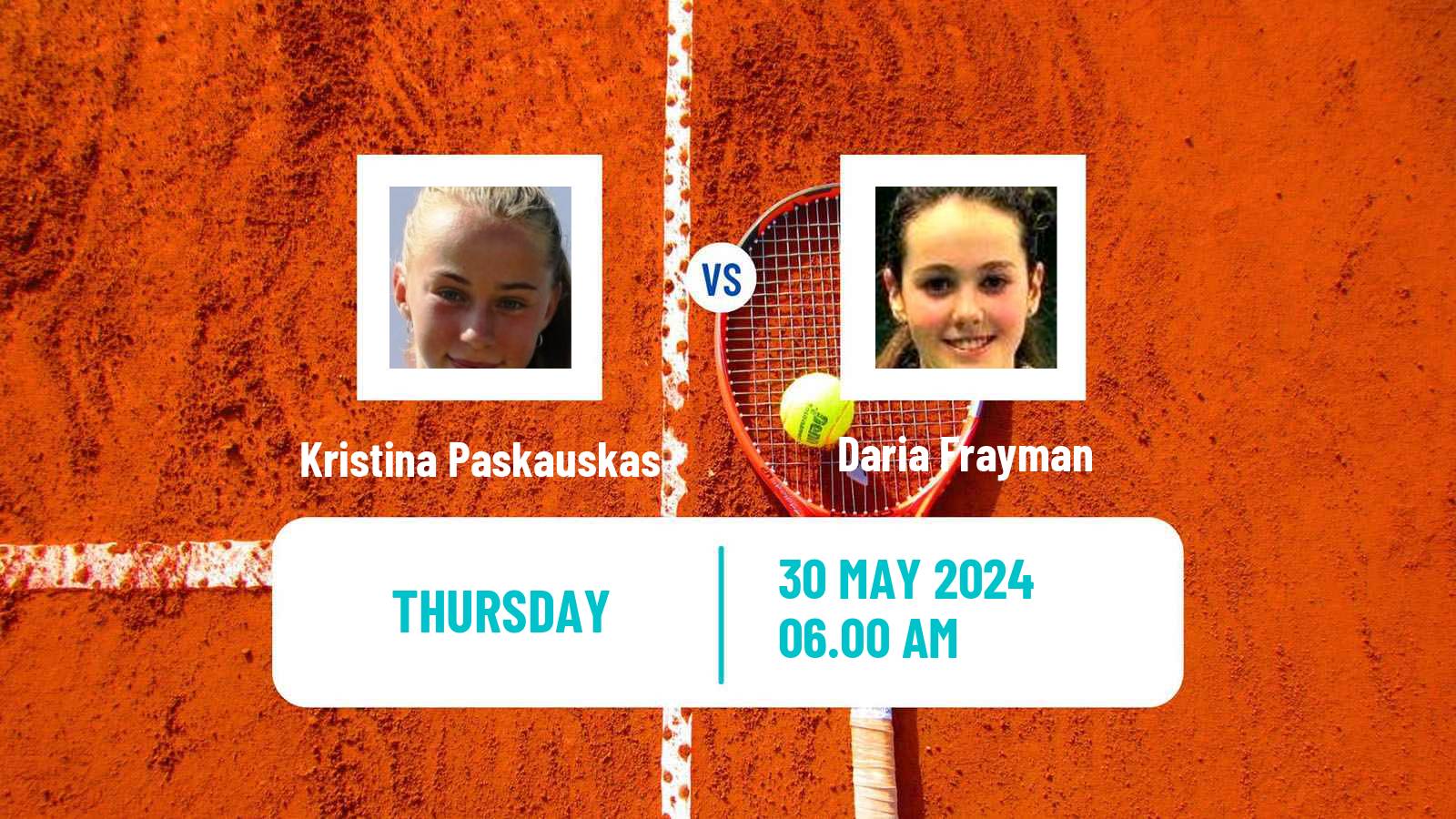 Tennis ITF W15 Monastir 20 Women Kristina Paskauskas - Daria Frayman