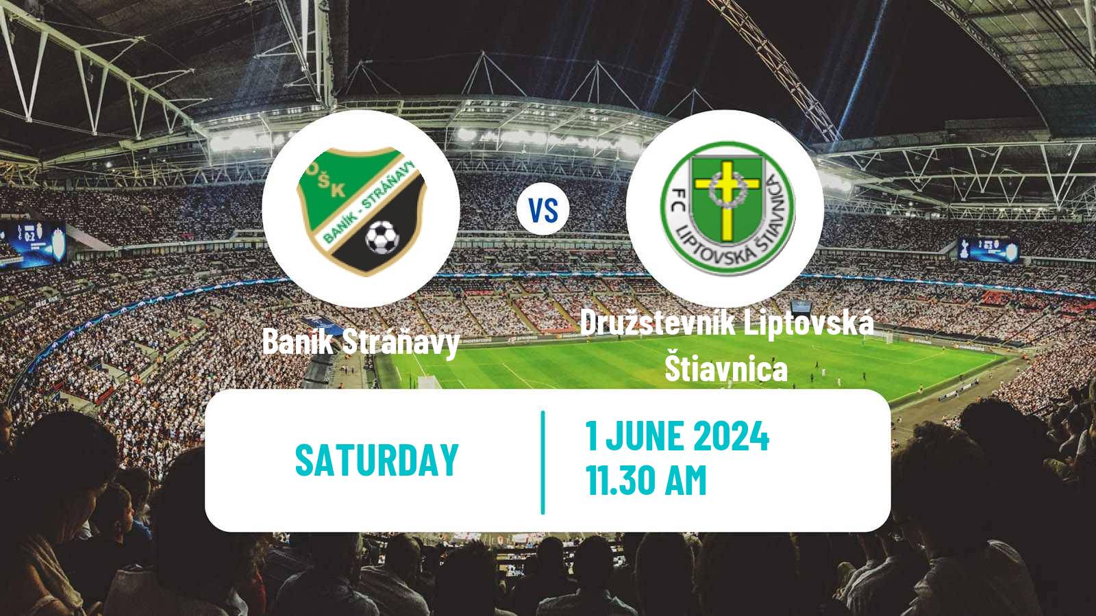 Soccer Slovak 4 Liga Central Baník Stráňavy - Družstevník Liptovská Štiavnica