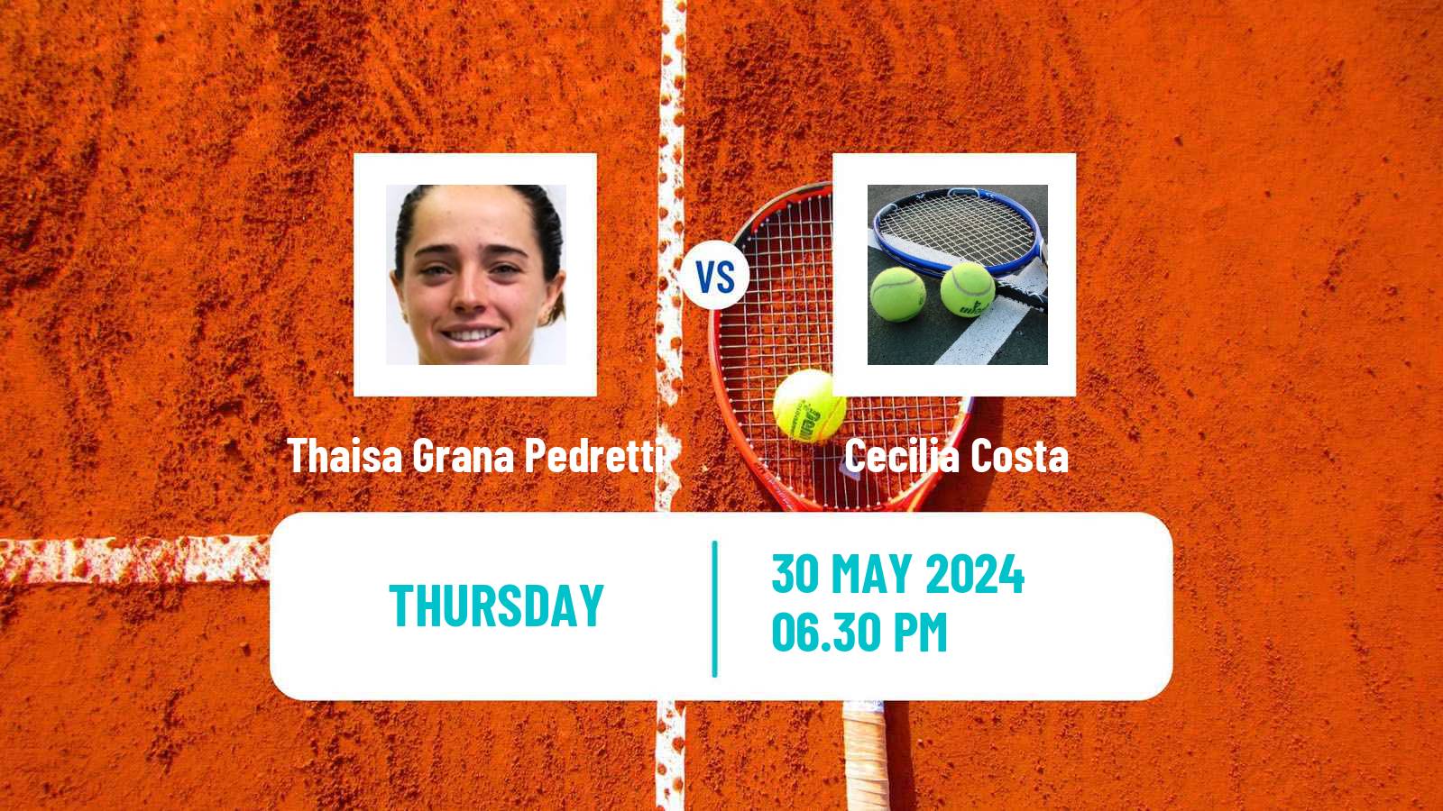 Tennis ITF W15 Rio Claro Women Thaisa Grana Pedretti - Cecilia Costa
