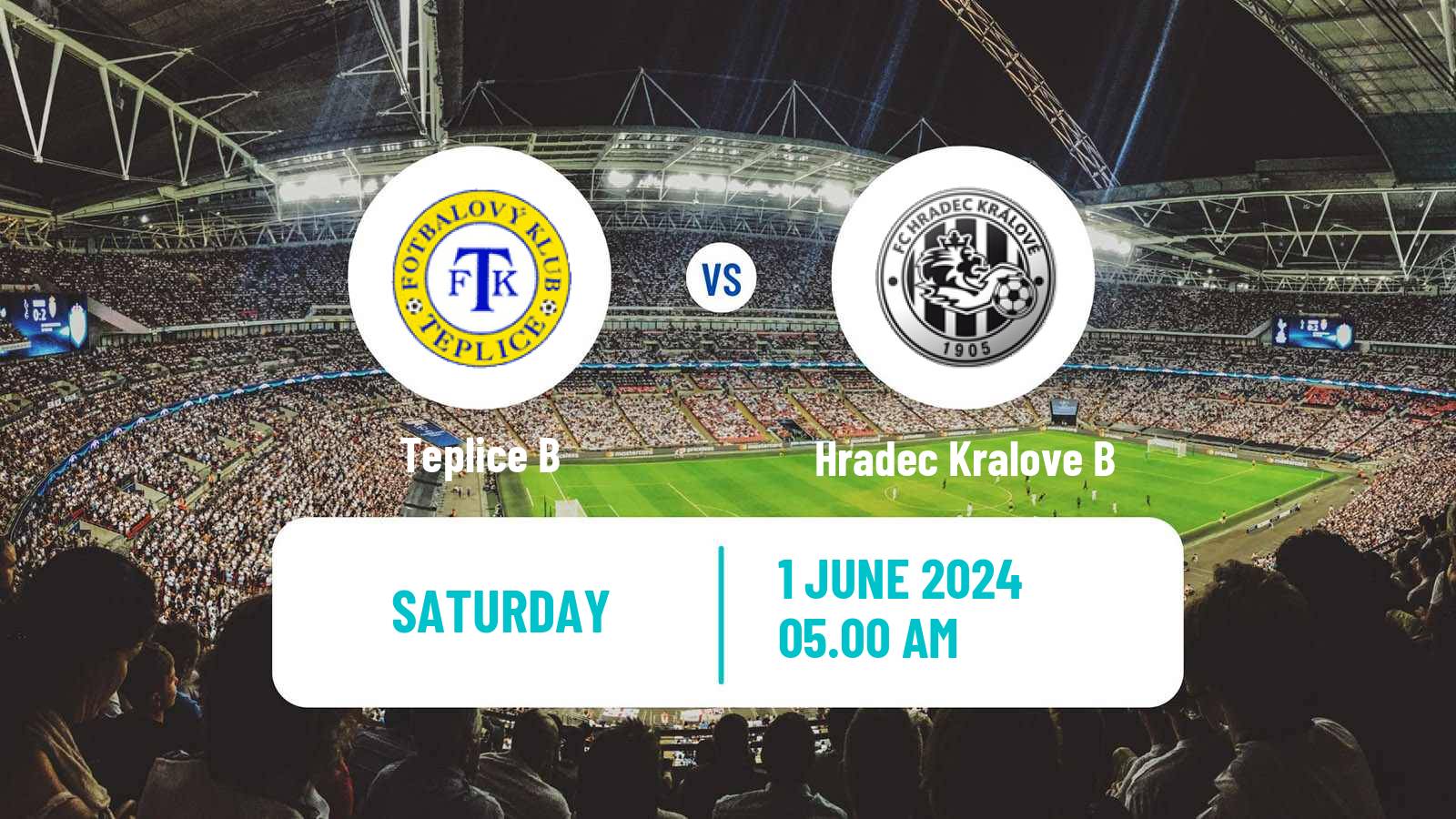 Soccer Czech CFL Group B Teplice B - Hradec Kralove B