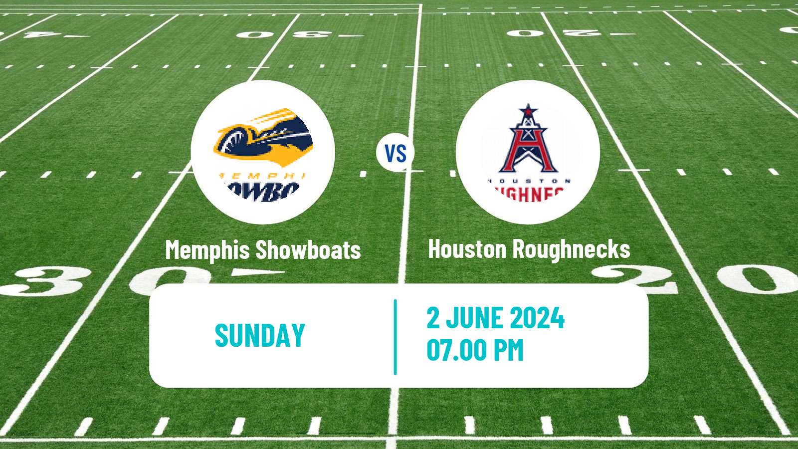 American football UFL Memphis Showboats - Houston Roughnecks