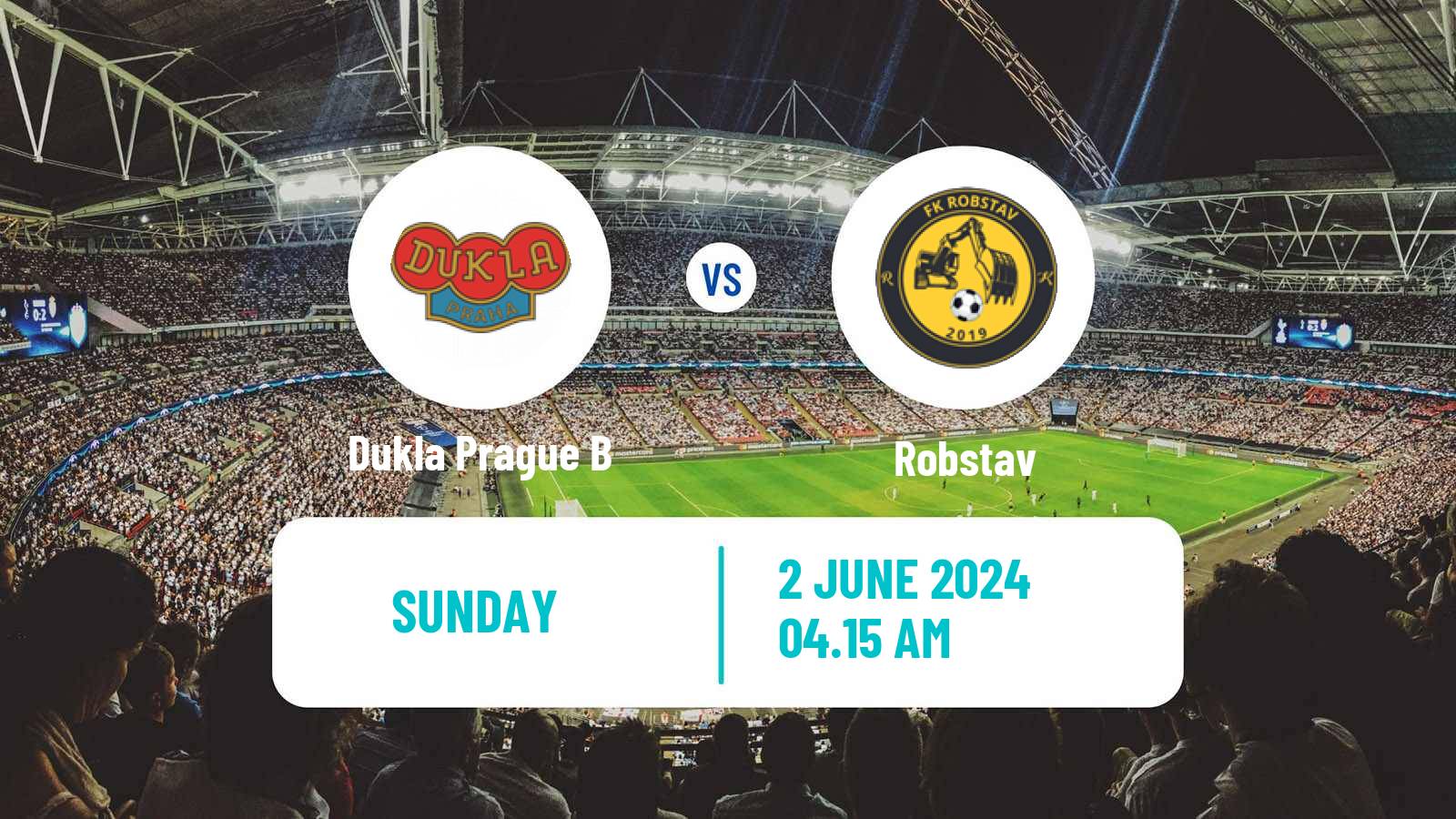 Soccer Czech CFL Group A Dukla Prague B - Robstav