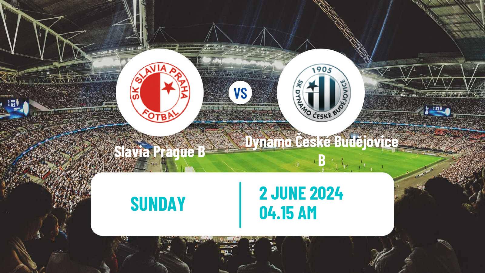 Soccer Czech CFL Group A Slavia Prague B - Dynamo České Budějovice B