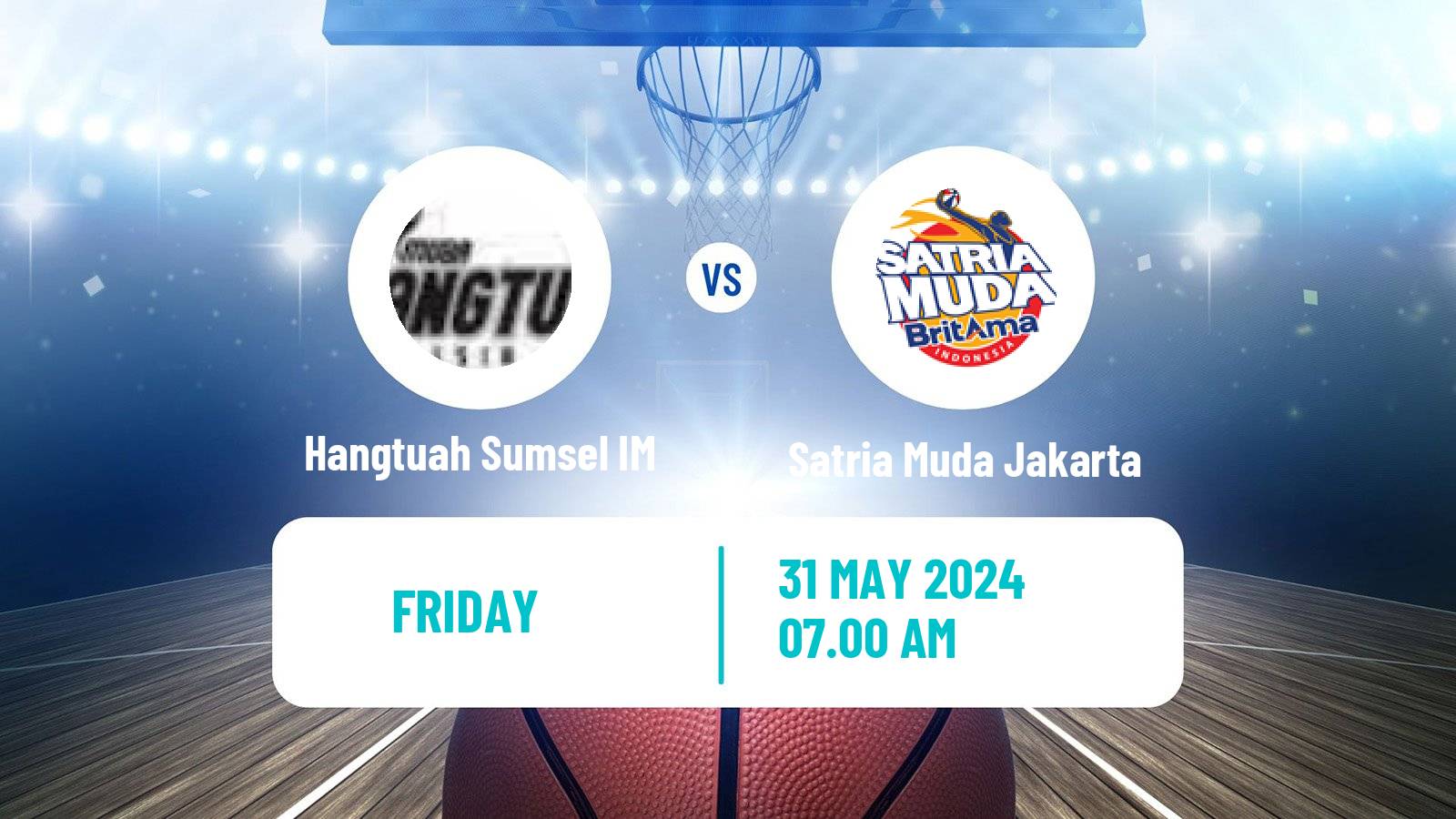 Basketball Indonesian IBL Hangtuah Sumsel IM - Satria Muda Jakarta