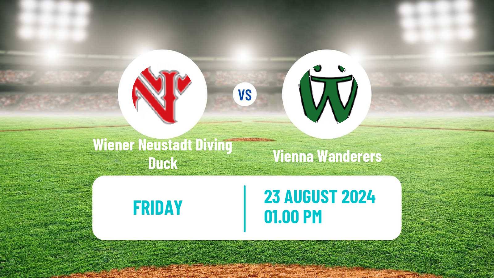 Baseball Austrian Bundesliga Baseball Wiener Neustadt Diving Duck - Vienna Wanderers