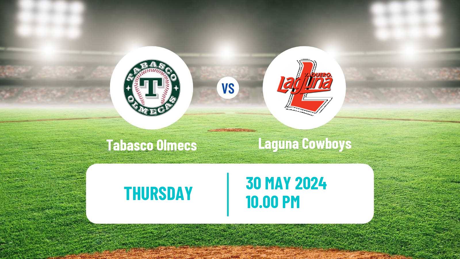 Baseball LMB Tabasco Olmecs - Laguna Cowboys