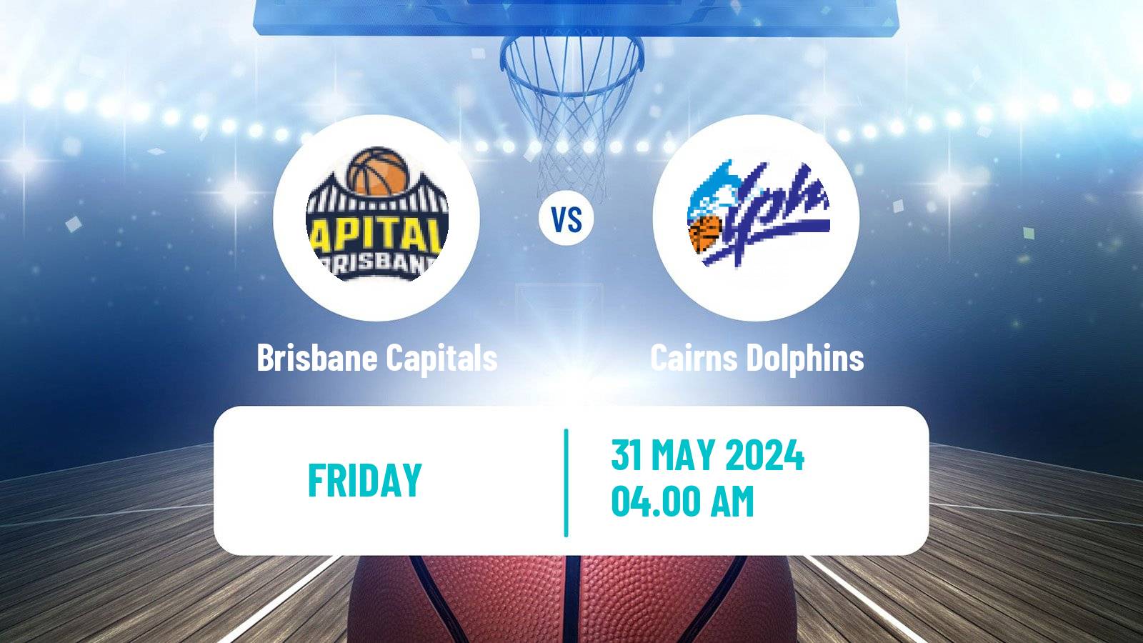 Basketball Australian NBL1 North Women Brisbane Capitals - Cairns Dolphins