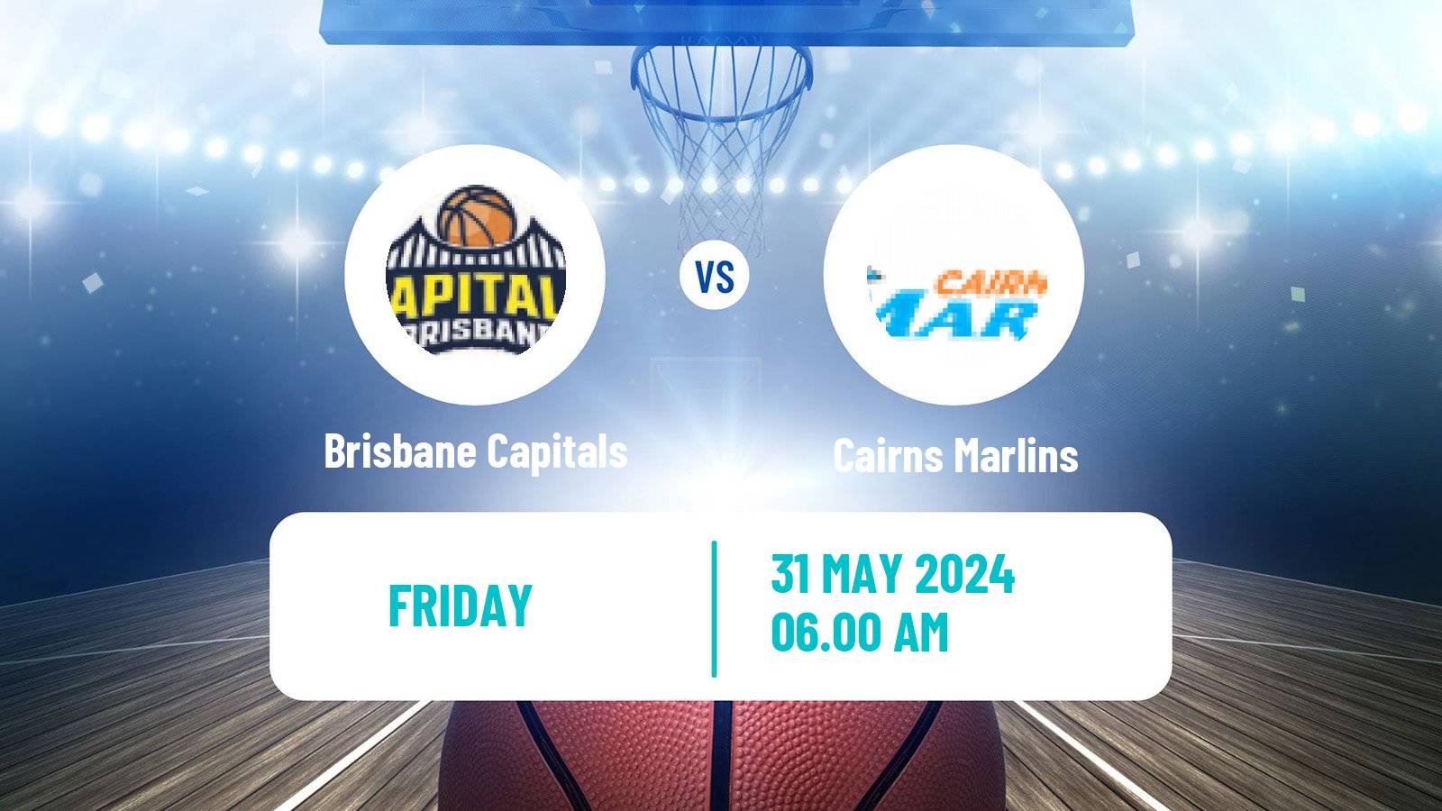 Basketball Australian NBL1 North Brisbane Capitals - Cairns Marlins