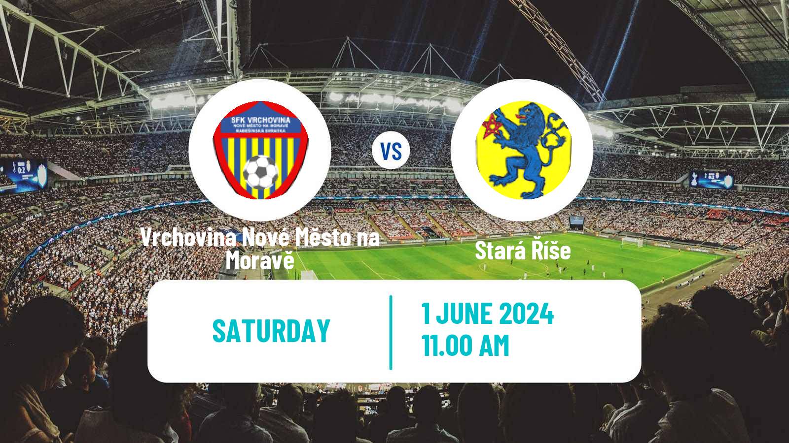 Soccer Czech Division D Vrchovina Nové Město na Moravě - Stará Říše