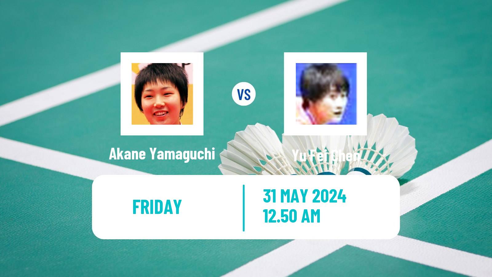 Badminton BWF World Tour Singapore Open Women Akane Yamaguchi - Yu Fei Chen