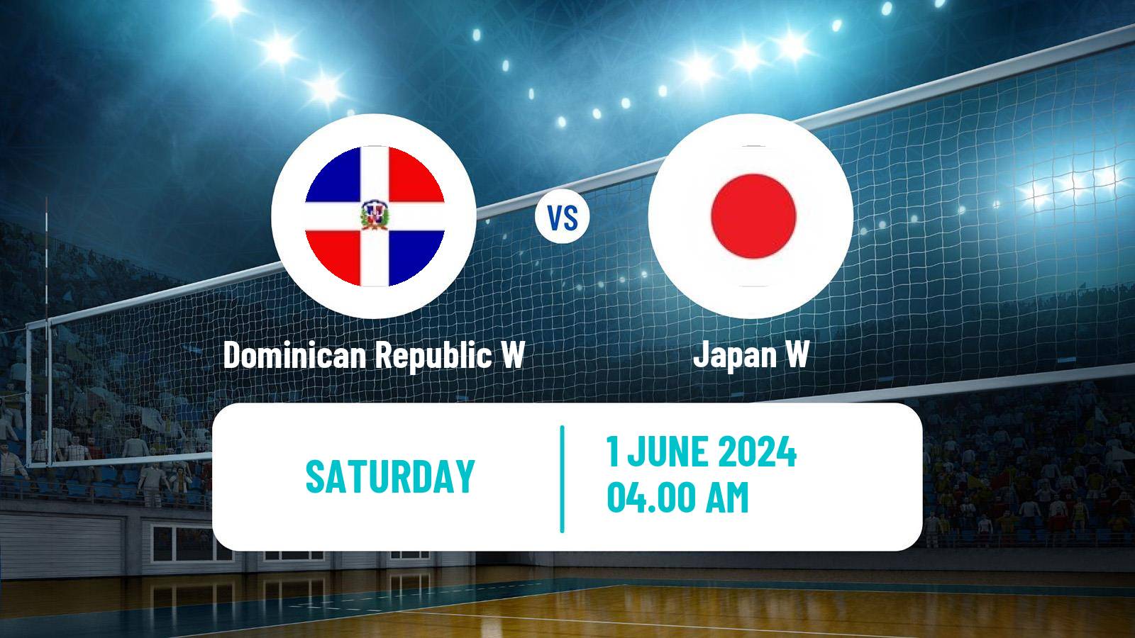 Volleyball Nations League Volleyball Women Dominican Republic W - Japan W
