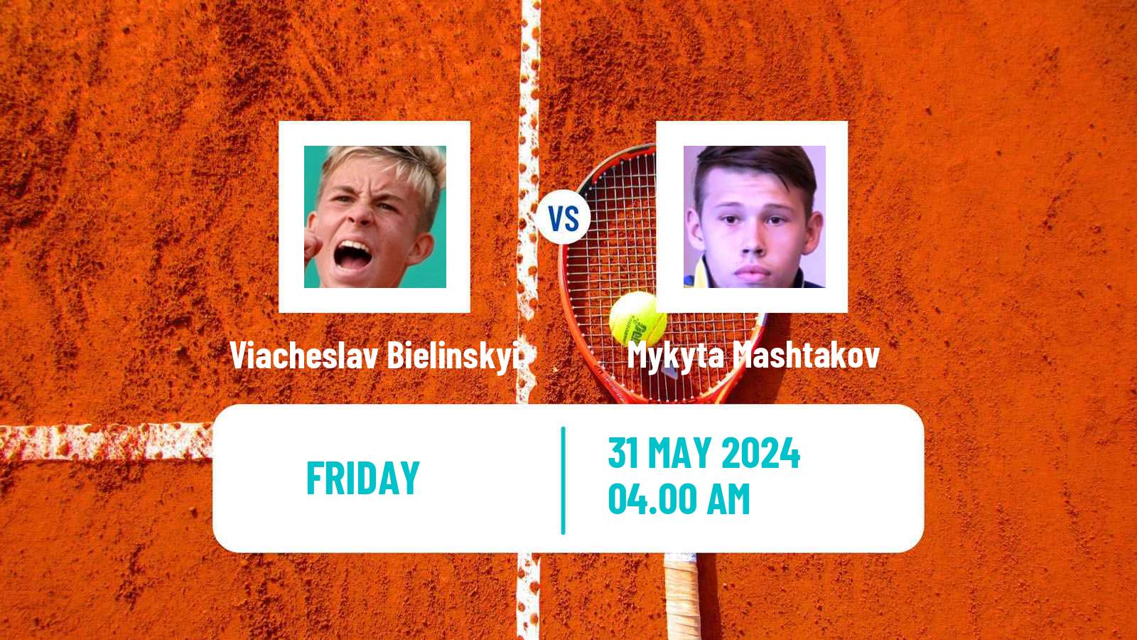 Tennis ITF M15 Bol 2 Men Viacheslav Bielinskyi - Mykyta Mashtakov
