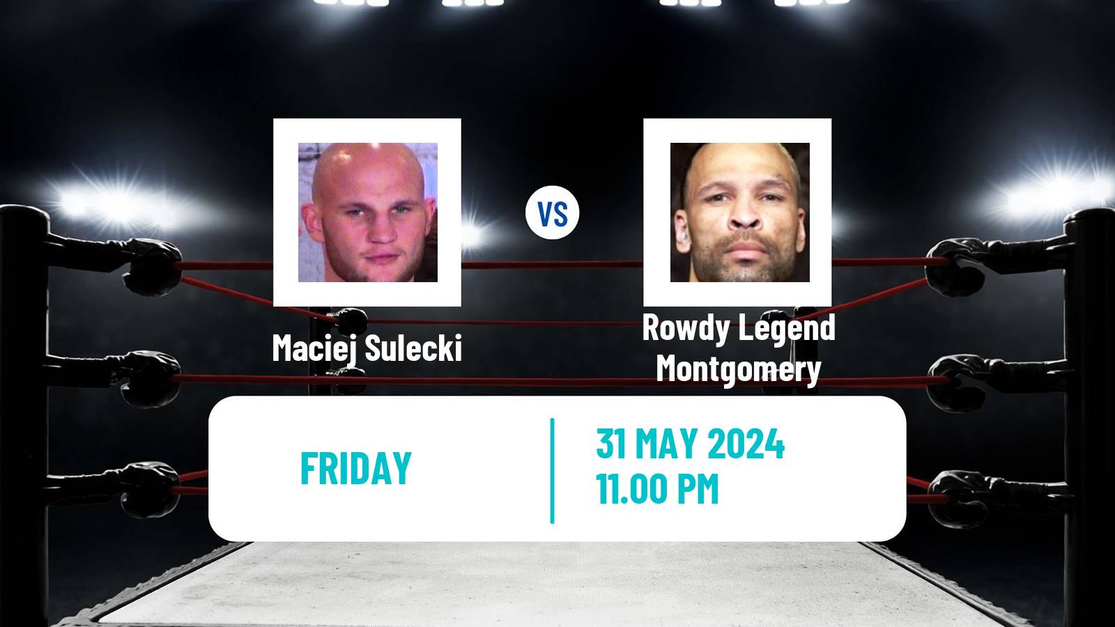 Boxing Middleweight Others Matches Men Maciej Sulecki - Rowdy Legend Montgomery