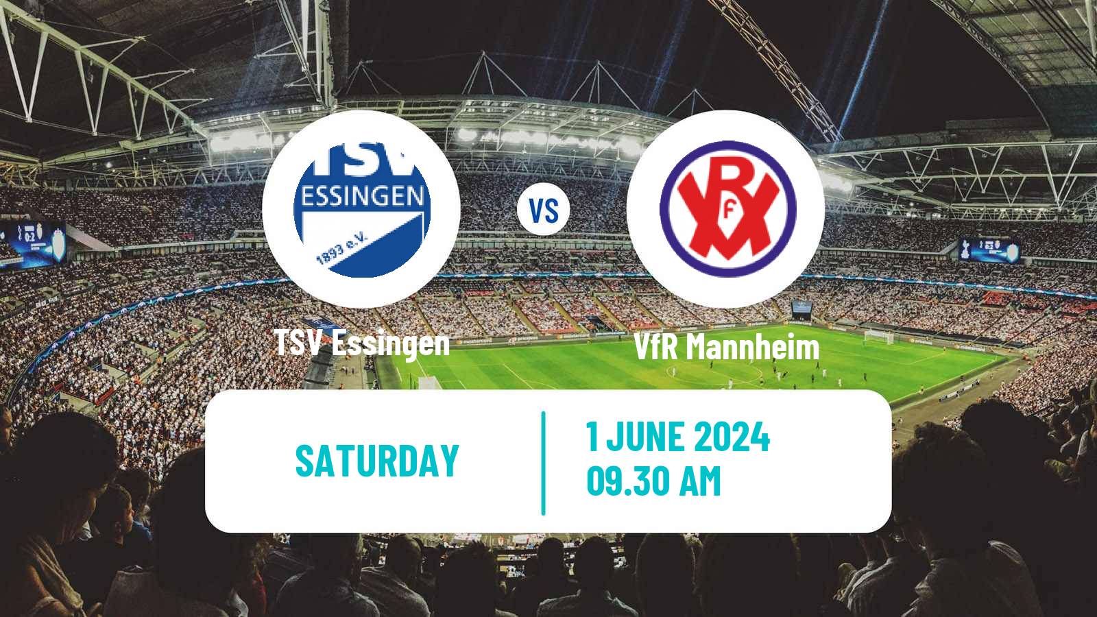 Soccer German Oberliga Baden-Württemberg Essingen - VfR Mannheim