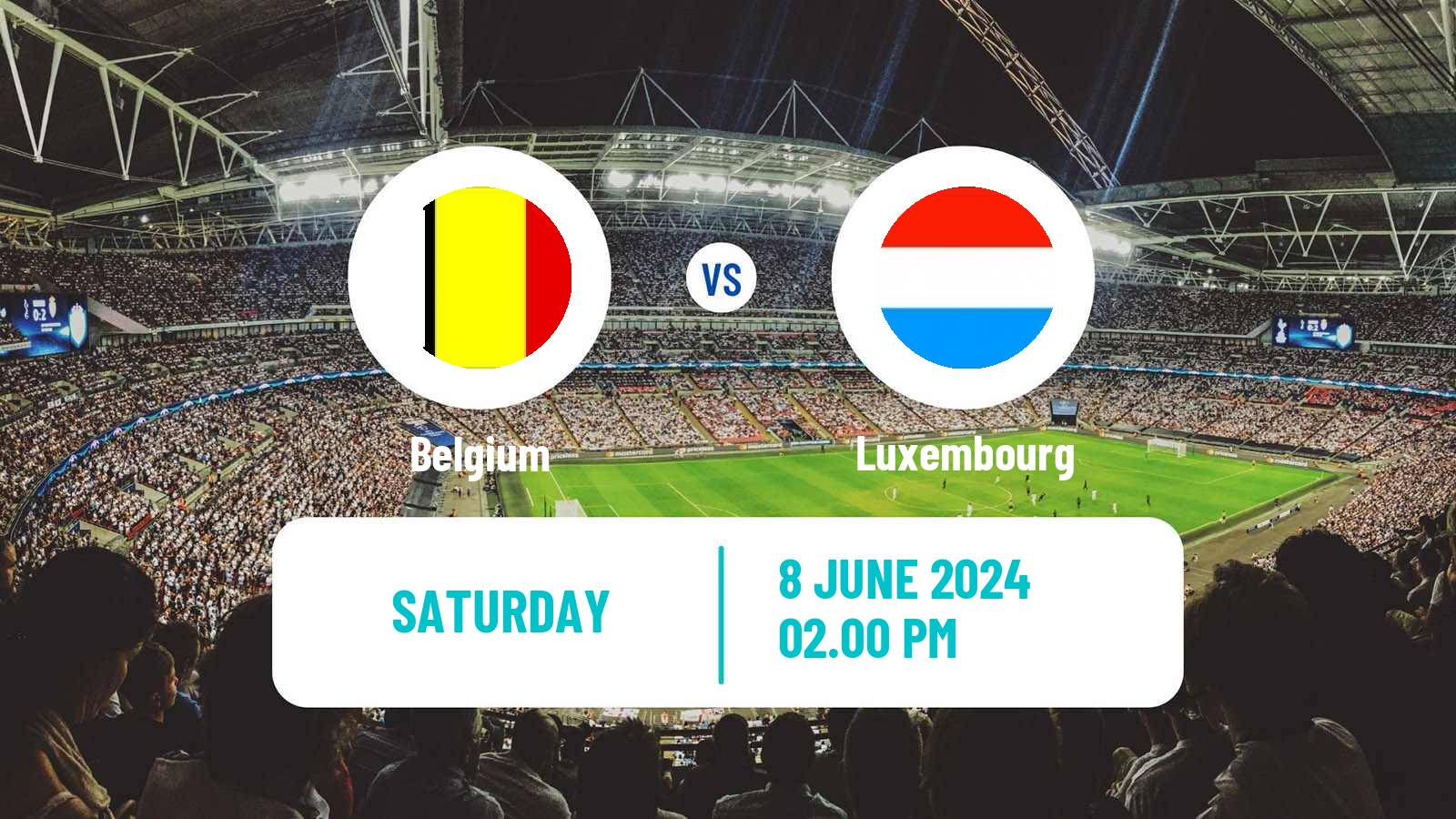 Soccer Friendly Belgium - Luxembourg