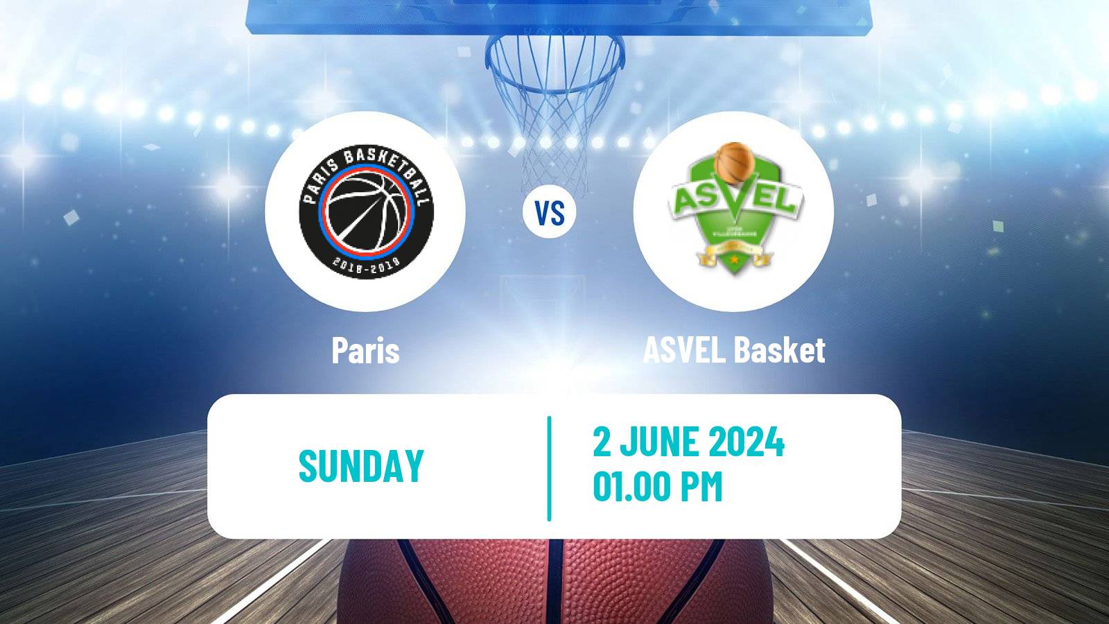 Basketball French LNB Paris - ASVEL Basket